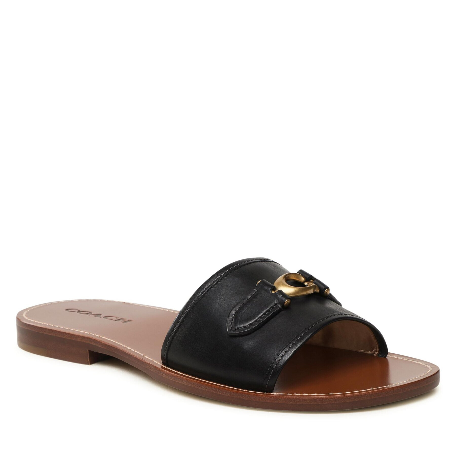 Coach Papucs Ina Leather Sandal CI200 Fekete - Pepit.hu