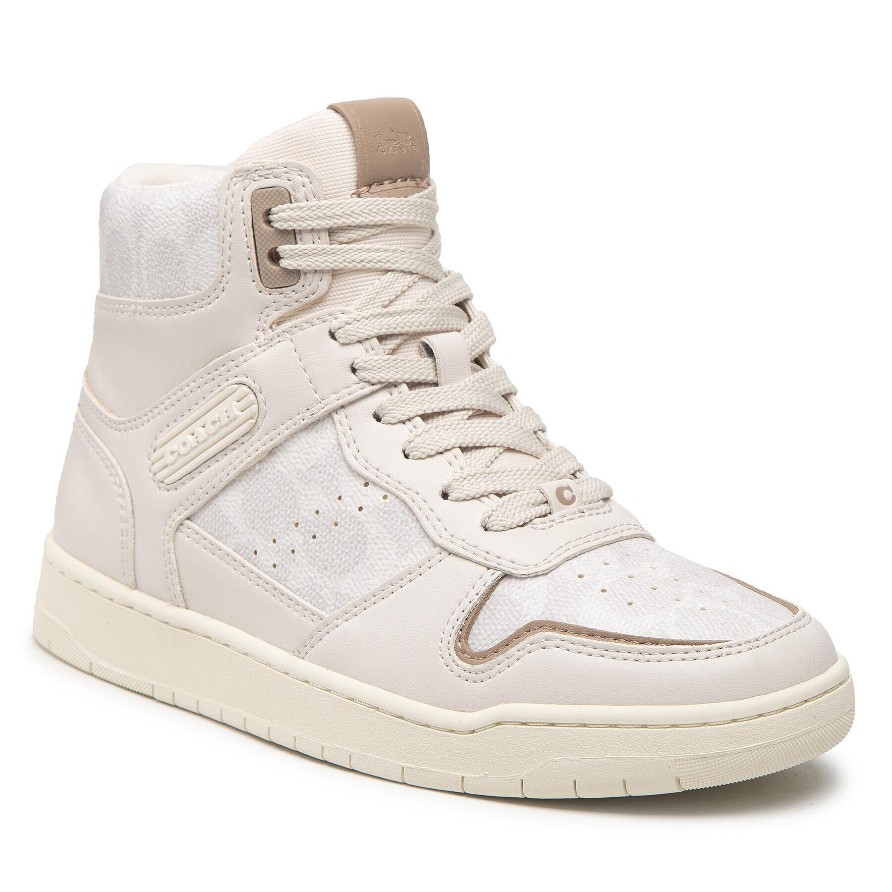 Coach Sportcipő Hi Top Coated Canvas CD304 Bézs - Pepit.hu