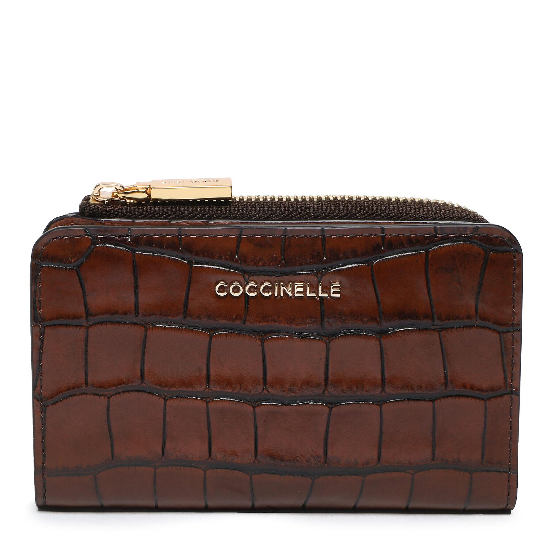 Coccinelle Kis női pénztárca MW6 Metallic Croco Shiny Soft E2 MW6 11 C1 01 Barna - Pepit.hu