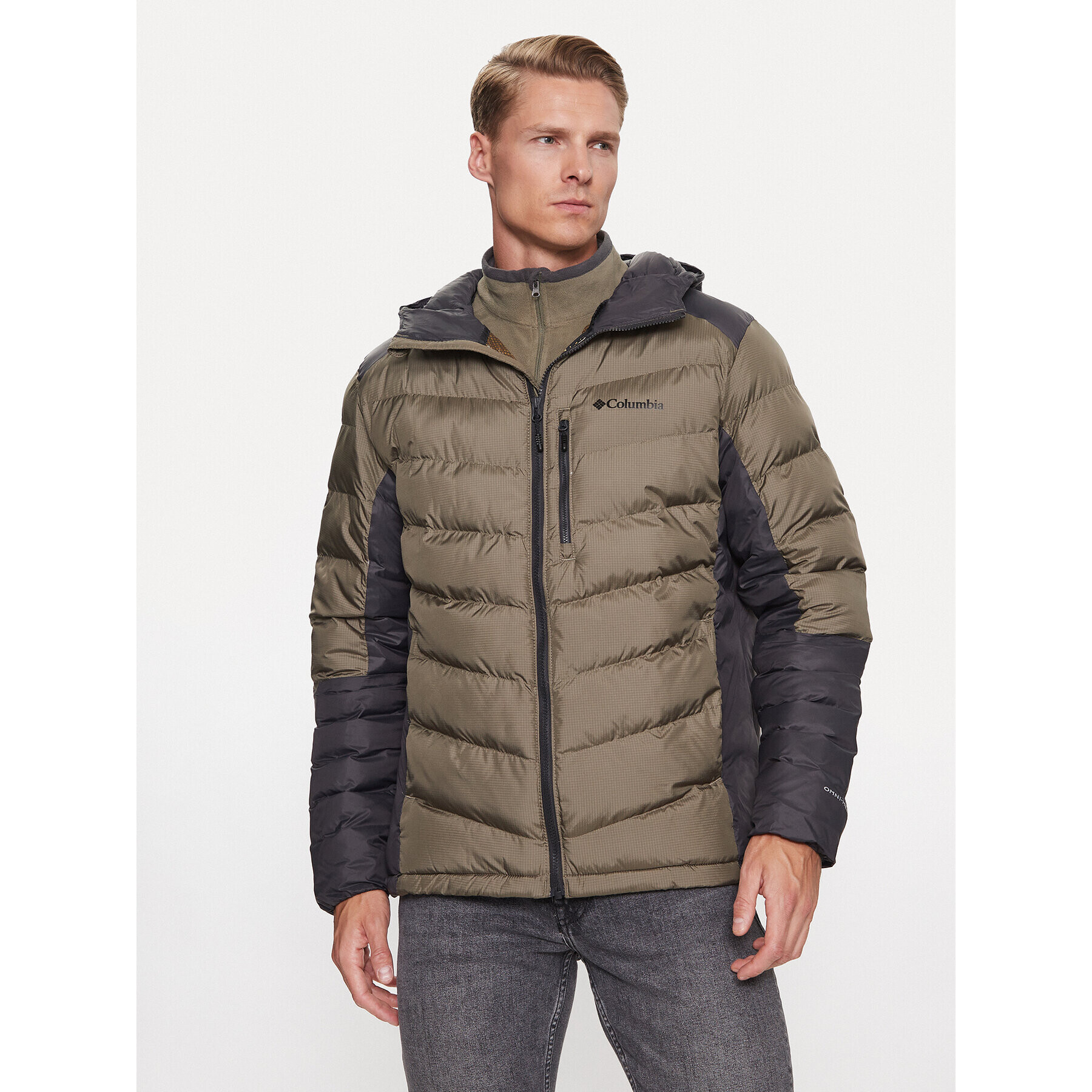 Columbia Pehelykabát Labyrinth Loop™ Hooded Jacket Zöld Regular Fit - Pepit.hu