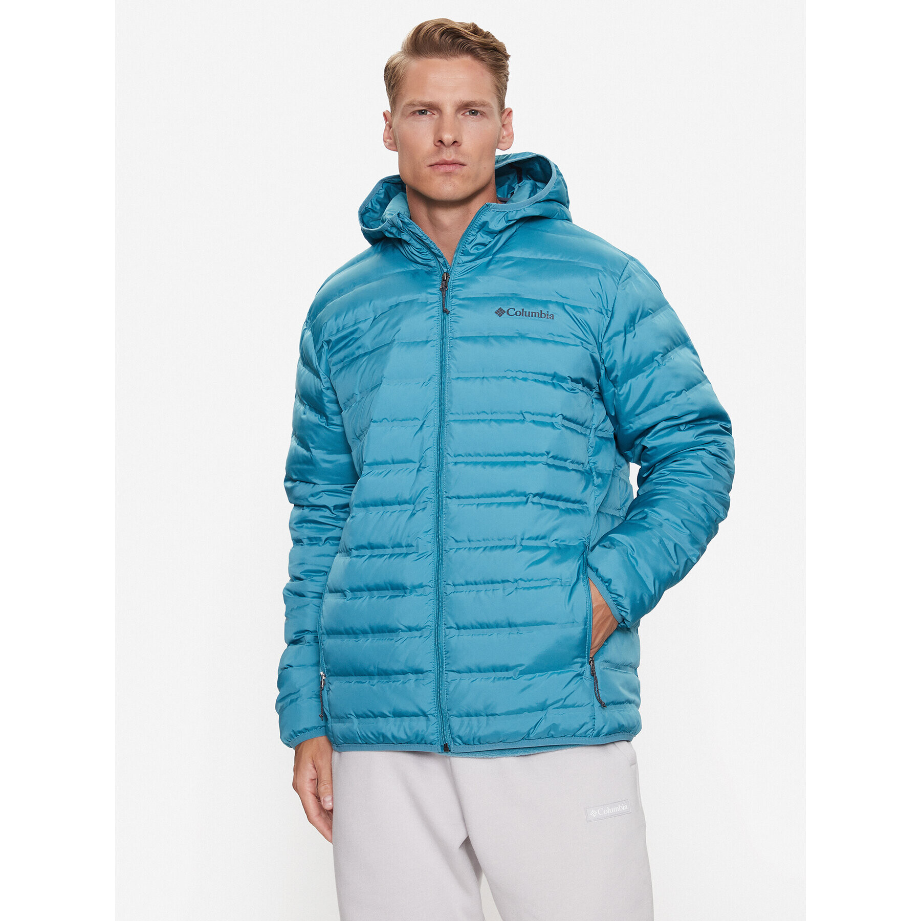 Columbia Pehelykabát Lake 22™ Down Hooded Jacket Kék Regular Fit - Pepit.hu