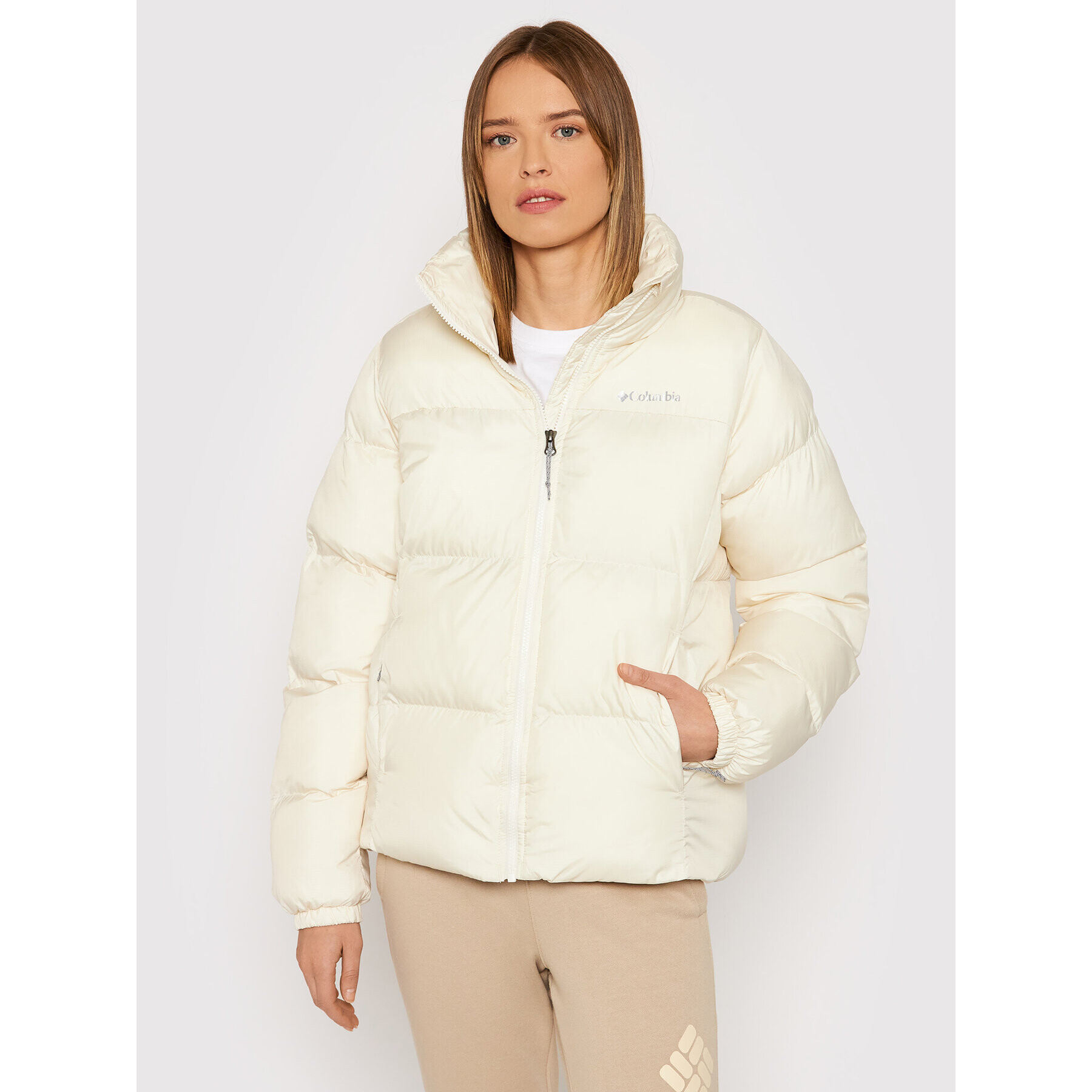 Columbia Pehelykabát Puffect 1864781 Ekru Regular Fit - Pepit.hu