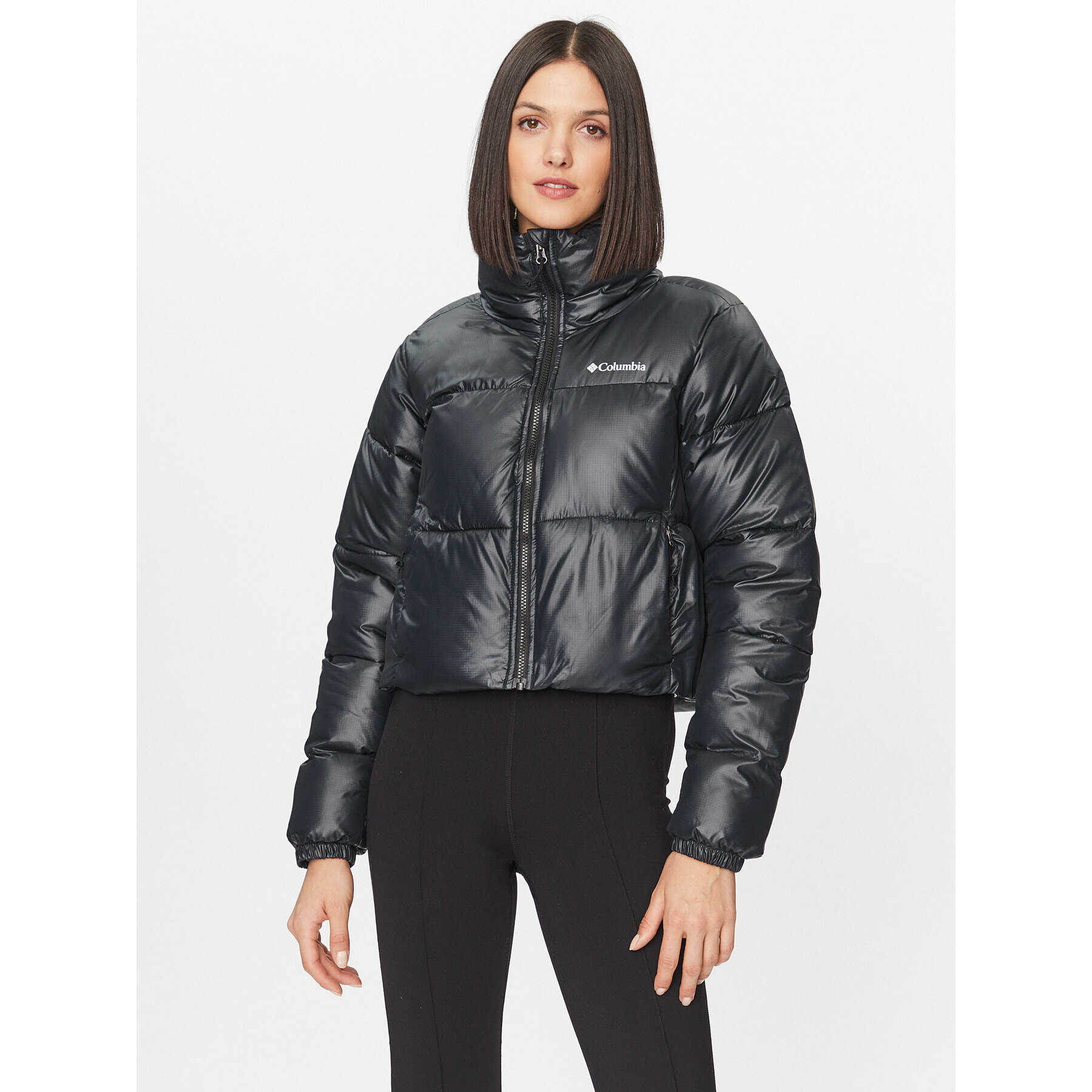 Columbia Pehelykabát Puffect™ Cropped Jacket Fekete Regular Fit - Pepit.hu