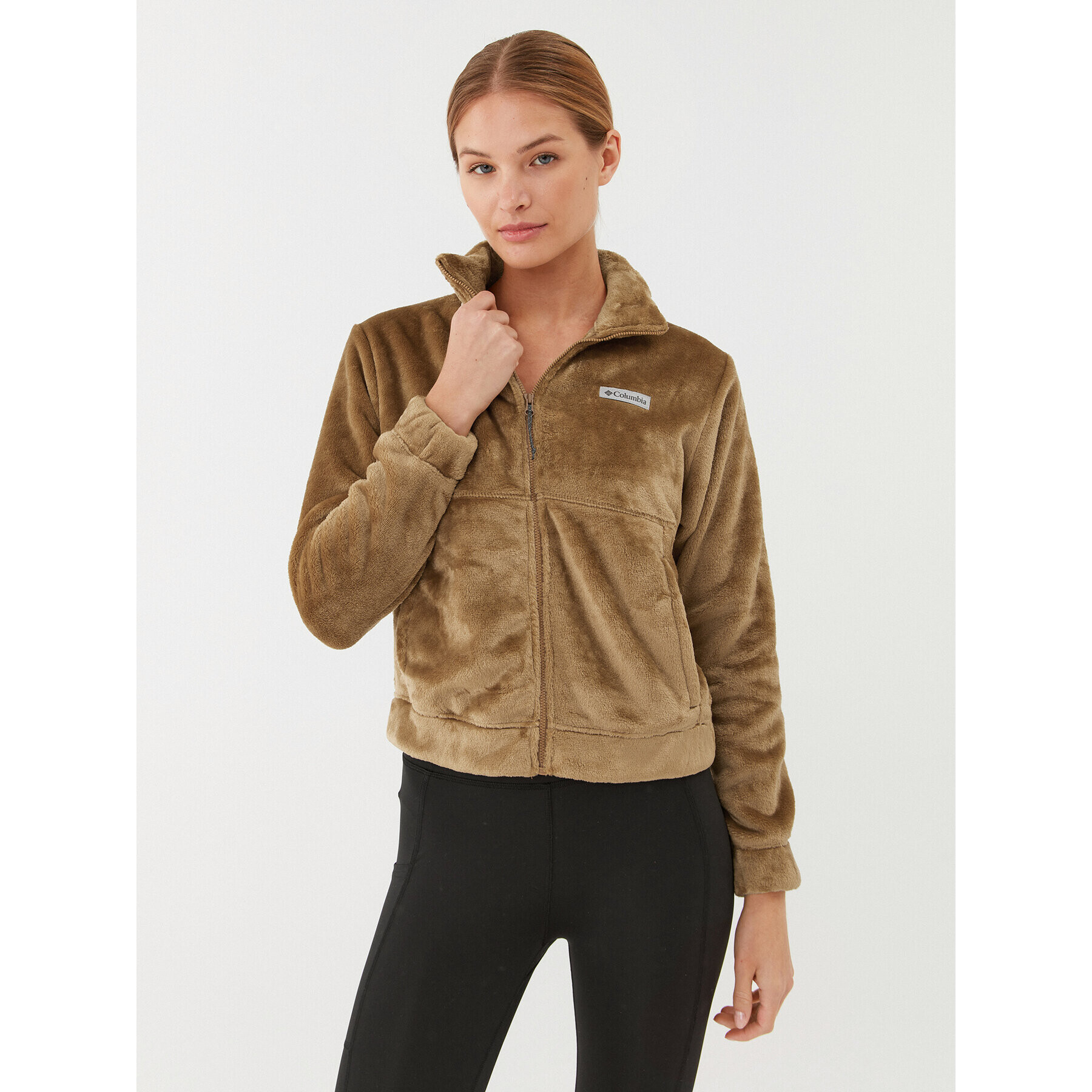 Columbia Polár kabát Fireside™ FZ Jacket Barna Regular Fit - Pepit.hu