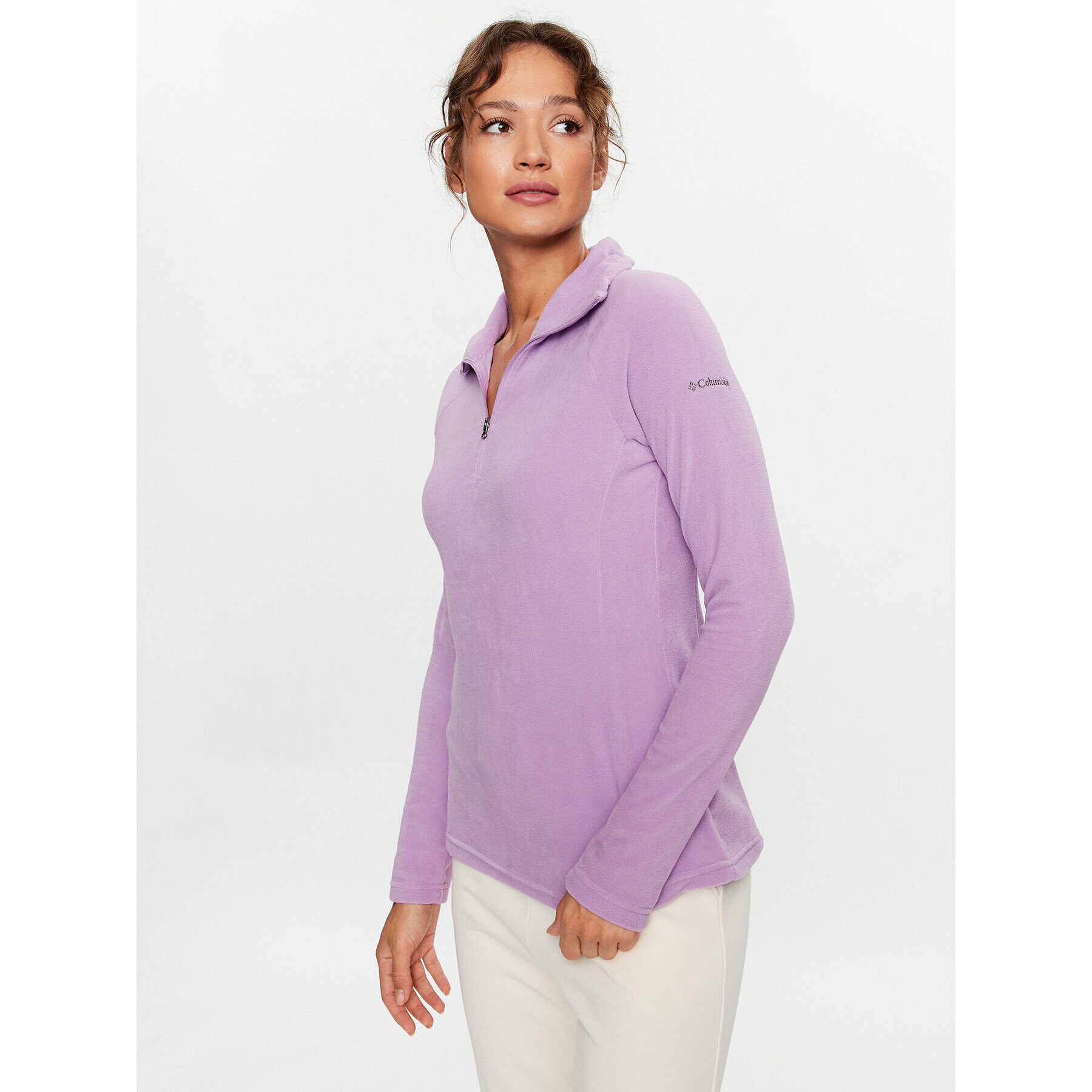 Columbia Polár kabát Glacial™ IV 1/2 Zip Lila Regular Fit - Pepit.hu