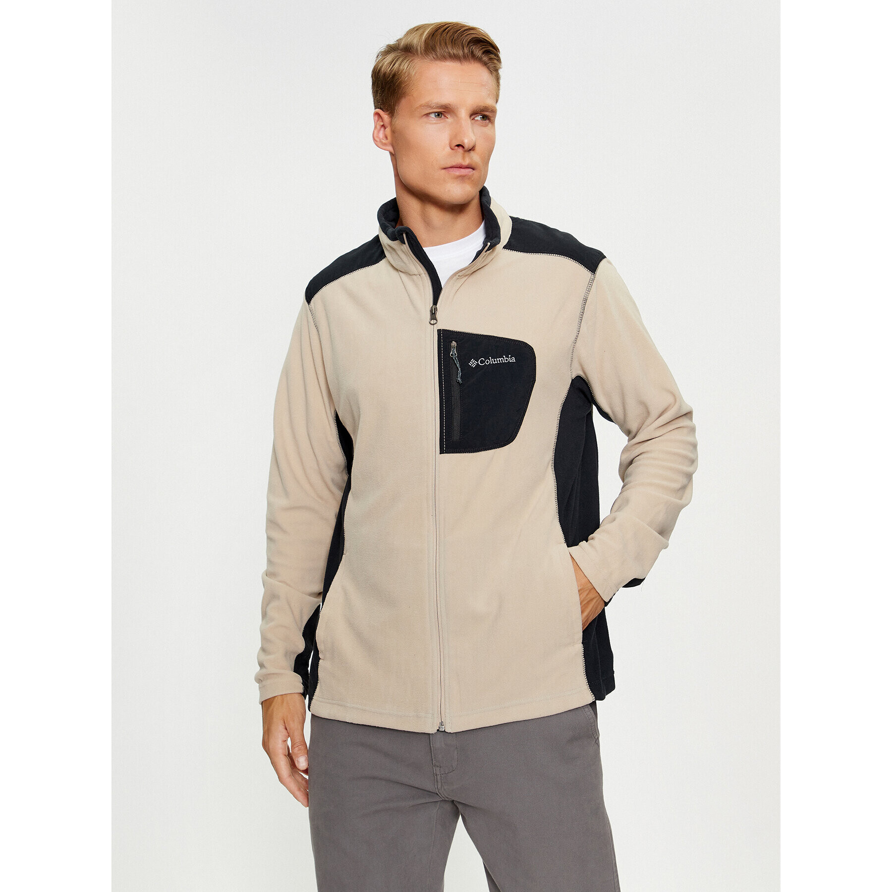 Columbia Polár kabát Klamath Range™ Full Zip Barna Regular Fit - Pepit.hu