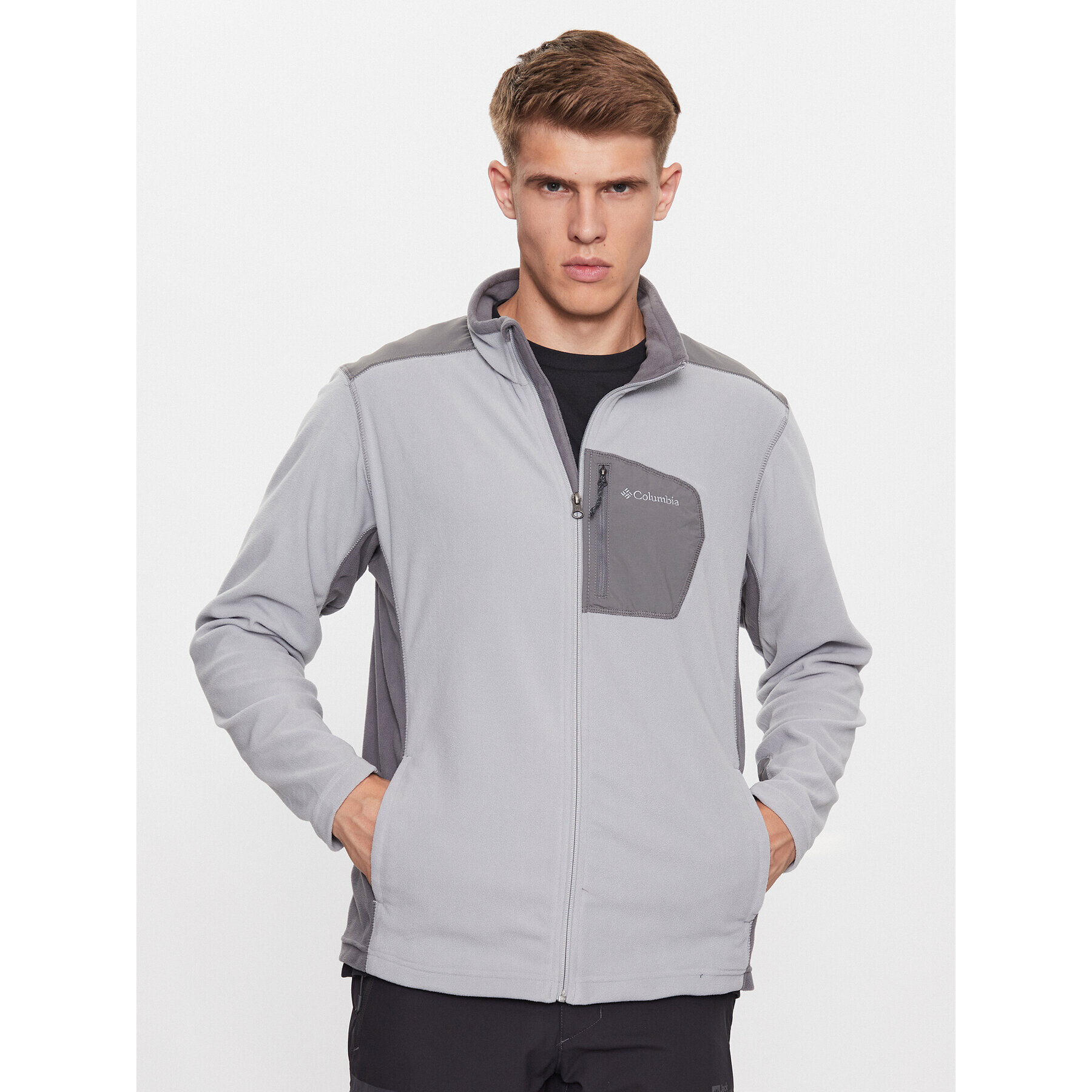 Columbia Polár kabát Klamath Range™ Full Zip Szürke Regular Fit - Pepit.hu