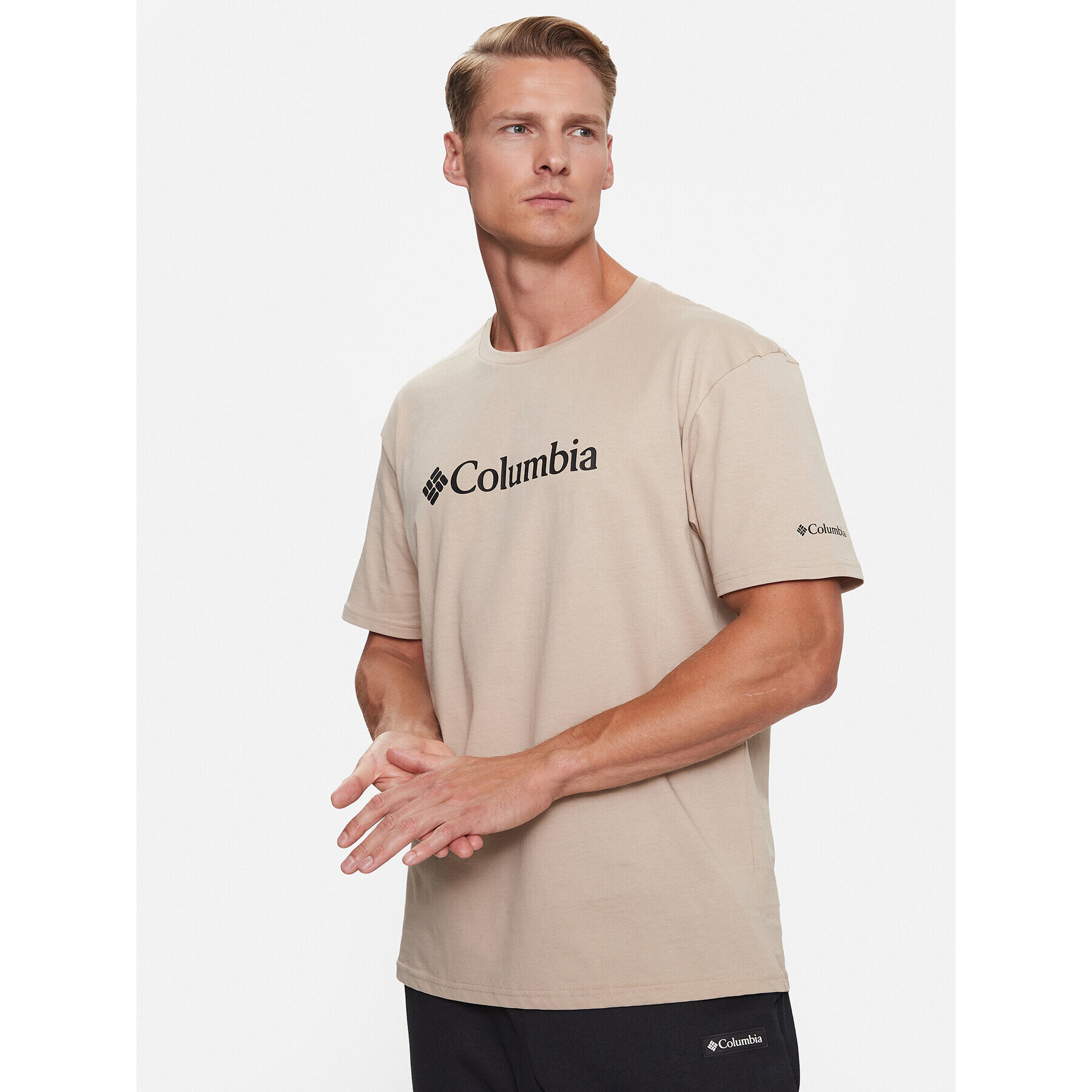 Columbia Póló CSC Basic Logo™ Short Sleeve Barna Regular Fit - Pepit.hu