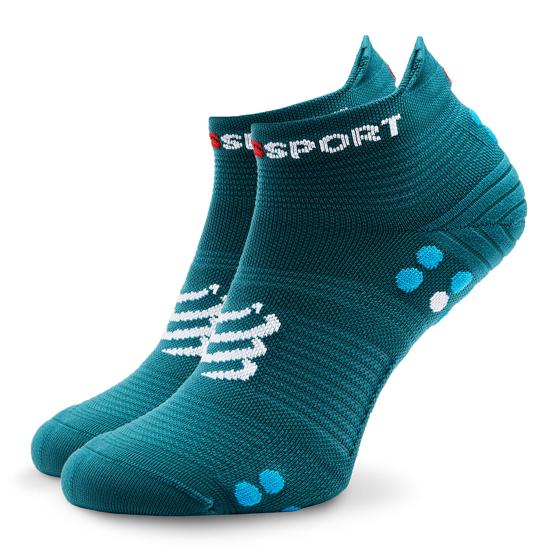 Compressport Rövid unisex zoknik Pro Racing Socks v4.0 Run Low XU00047B Zöld - Pepit.hu