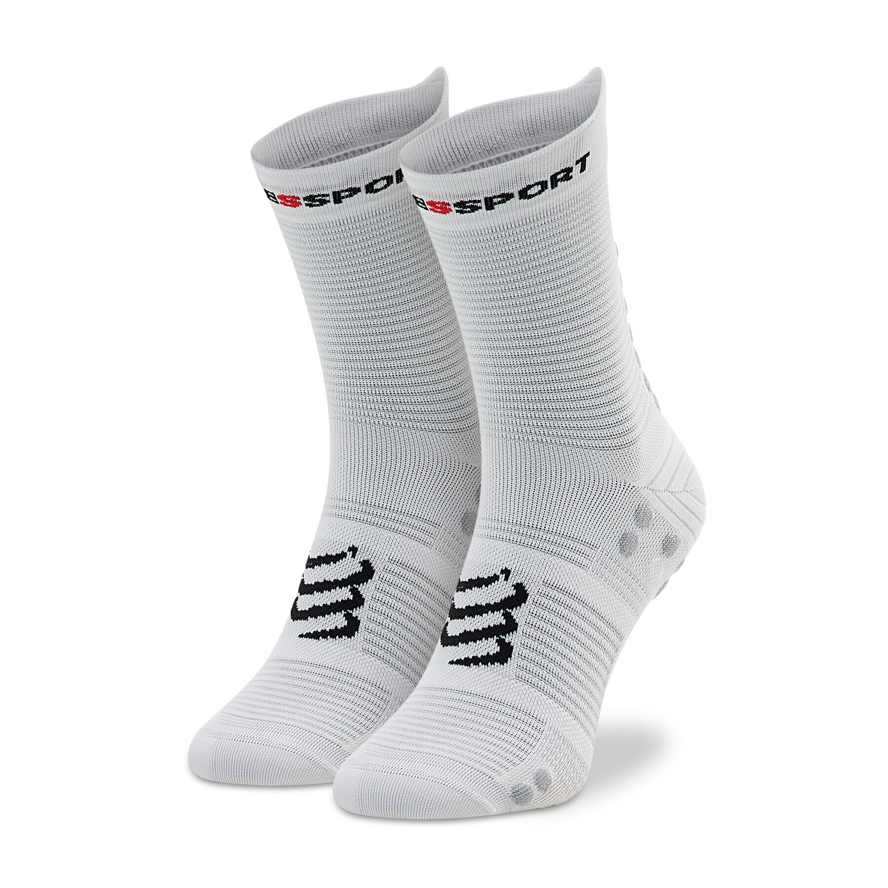 Compressport Unisex Magasszárú Zokni Pro Racing Socks V4.0 Run High XU00046B_010 Fehér - Pepit.hu