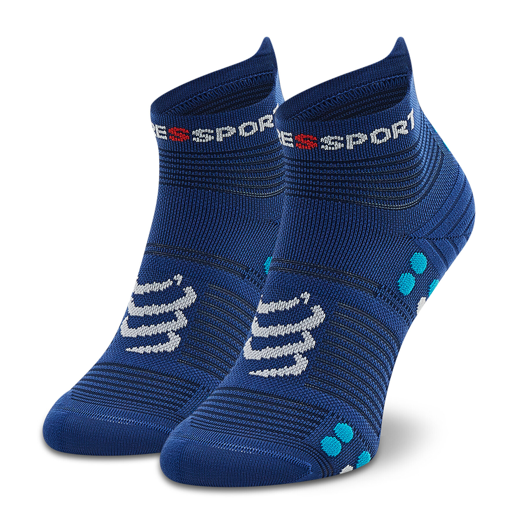 Compressport Unisex Magasszárú Zokni Pro Racing Socks V4.0 Run Low XU00047B_533 Sötétkék - Pepit.hu