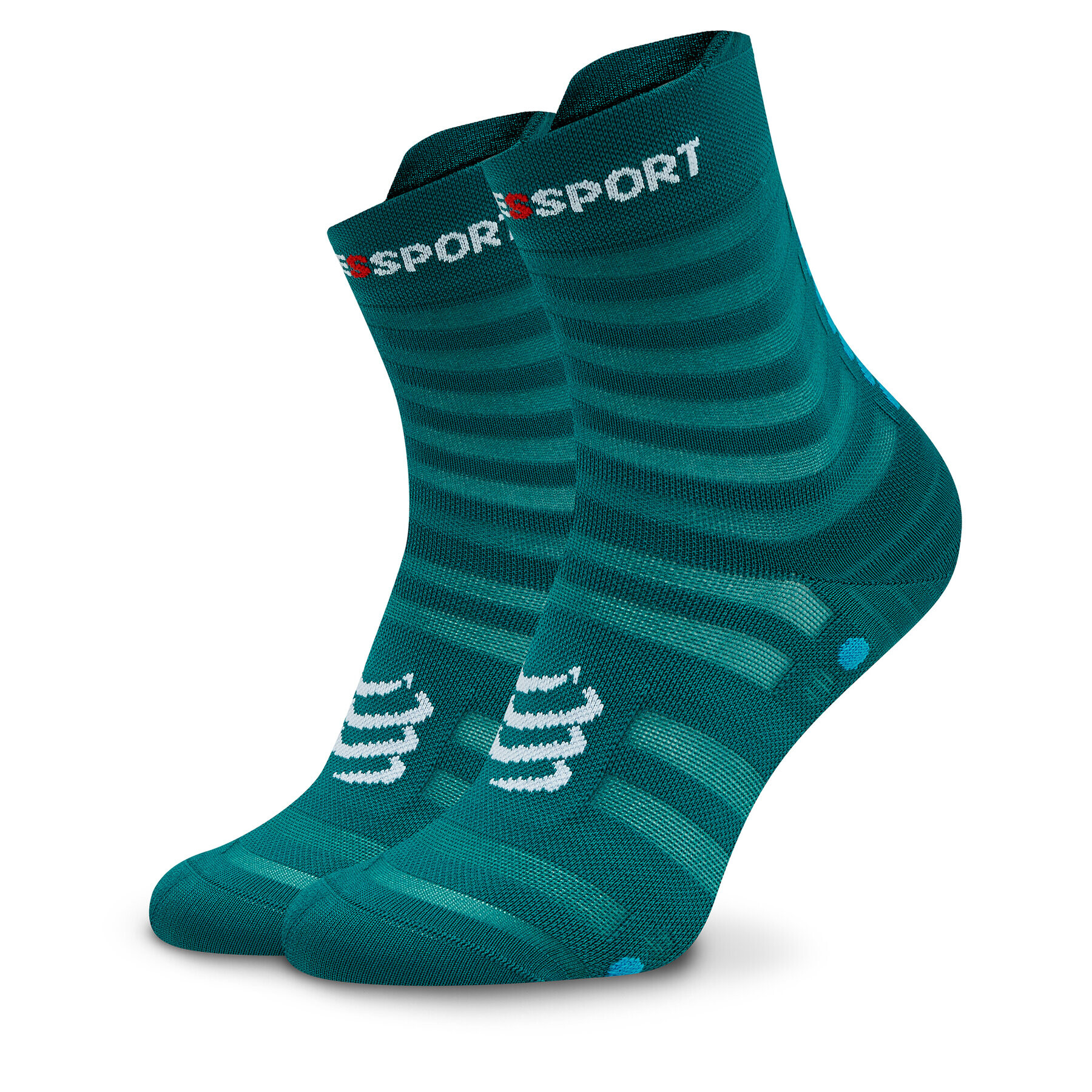 Compressport Unisex Magasszárú Zokni Pro Racing Socks V4.0 Ultralight Run High XU00050B Zöld - Pepit.hu