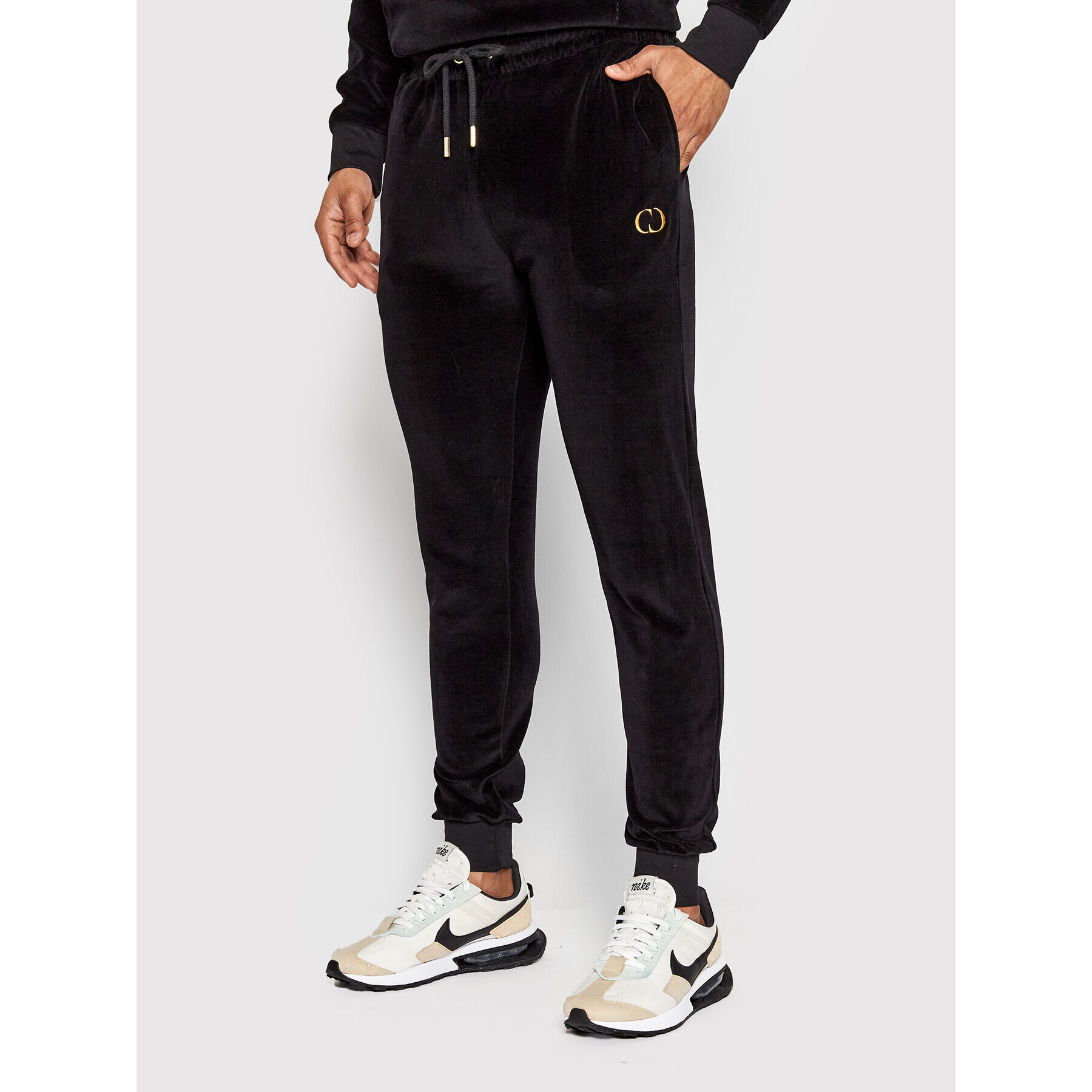 Criminal Damage Melegítő alsó Velour Jogger VJBV22 Fekete Regular Fit - Pepit.hu