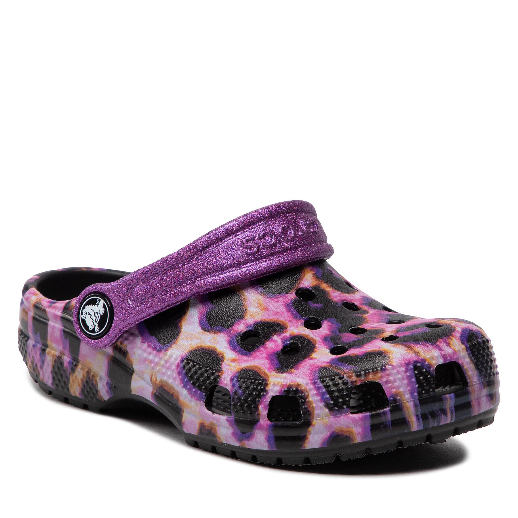 Crocs Papucs Classic Animal Print Clog K 207600 Lila - Pepit.hu