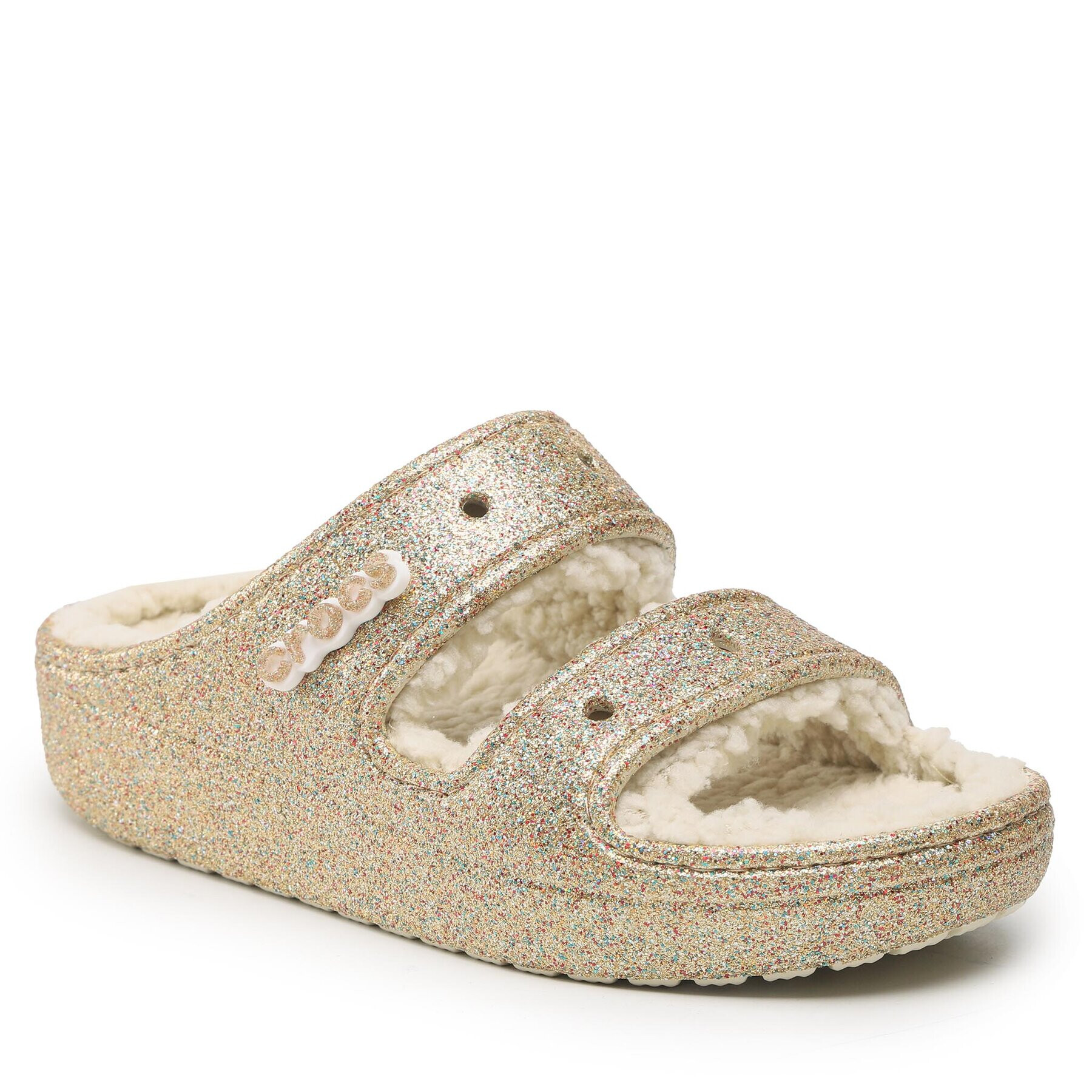 Crocs Papucs Classic Cozzzy Glitter Sandal 208124 Arany - Pepit.hu