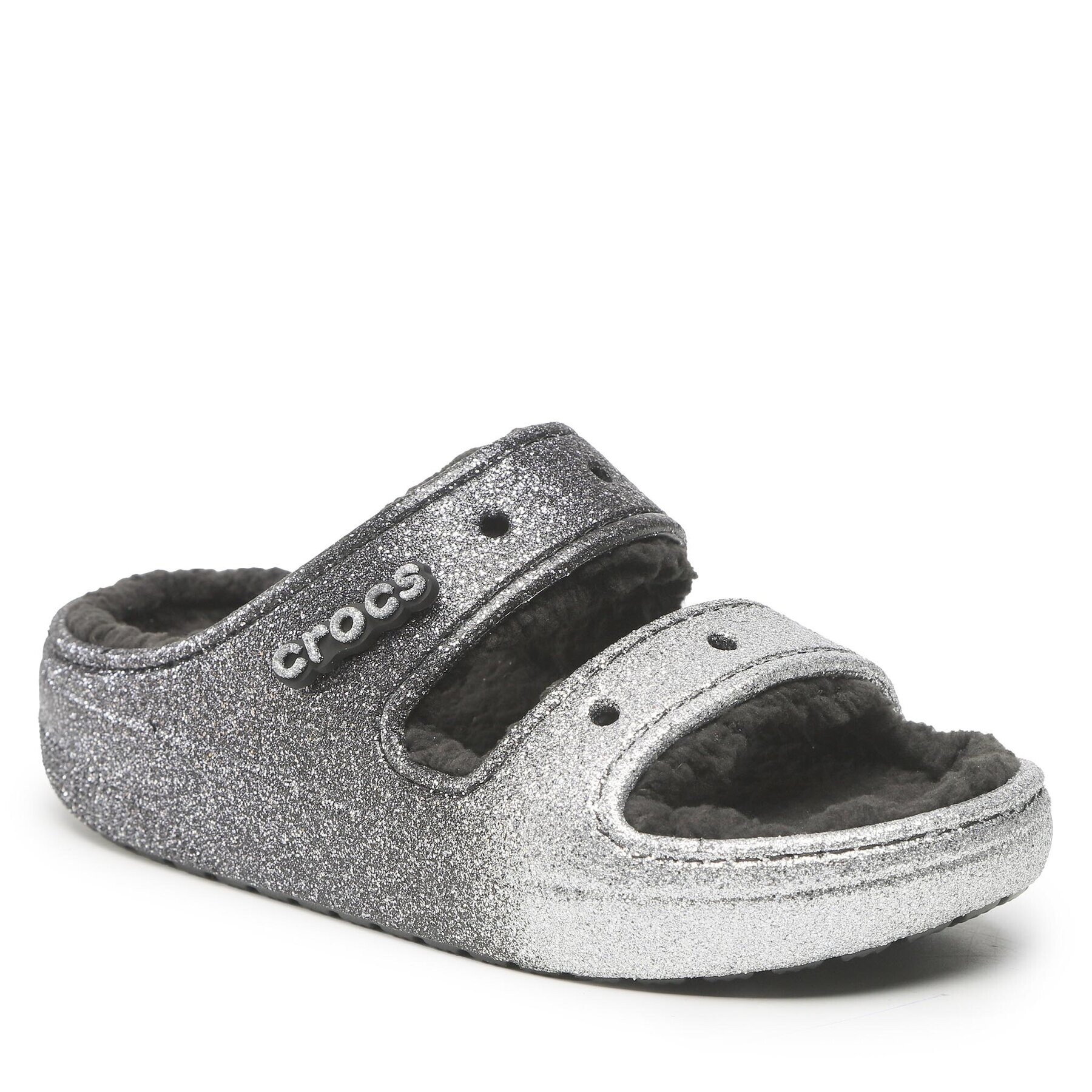 Crocs Papucs Classic Cozzzy Glitter Sandal 208124 Fekete - Pepit.hu