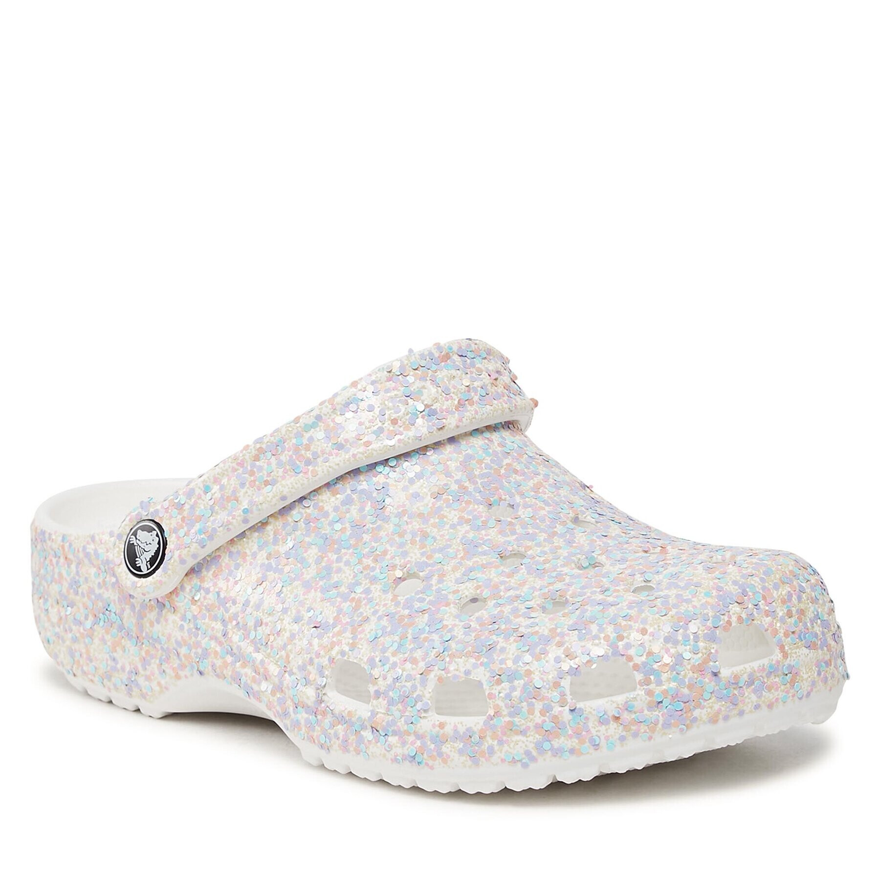 Crocs Papucs Classic Glitter Clog 205942 Fehér - Pepit.hu