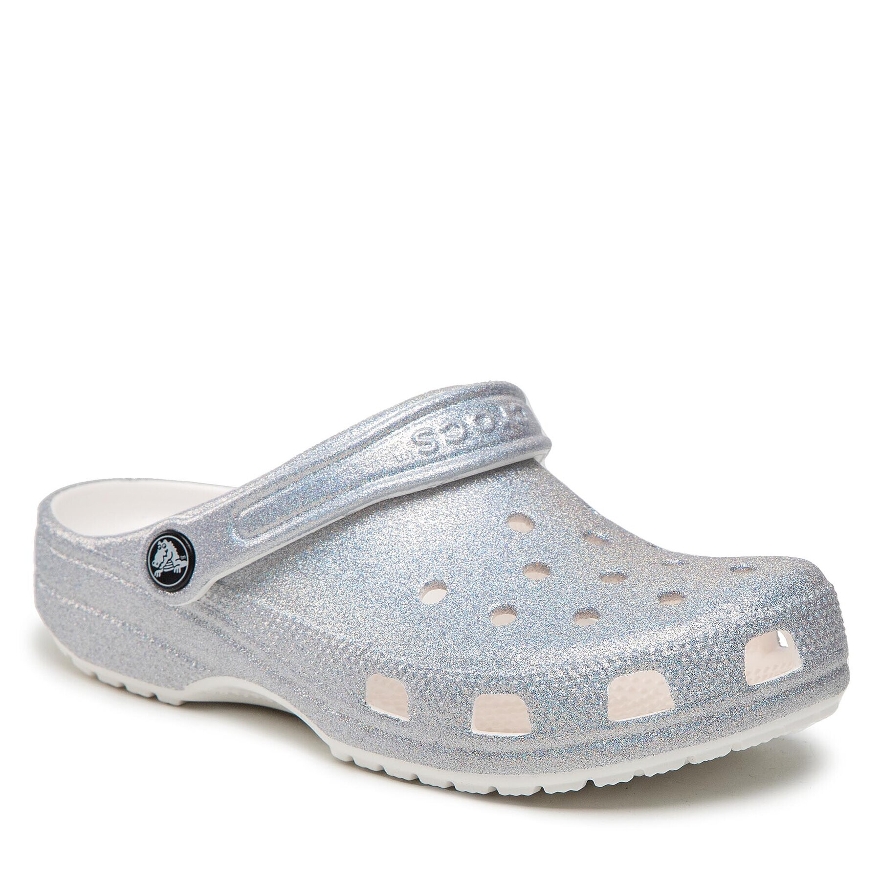 Crocs Papucs Classic Glitter II Clog 207551 Ezüst - Pepit.hu