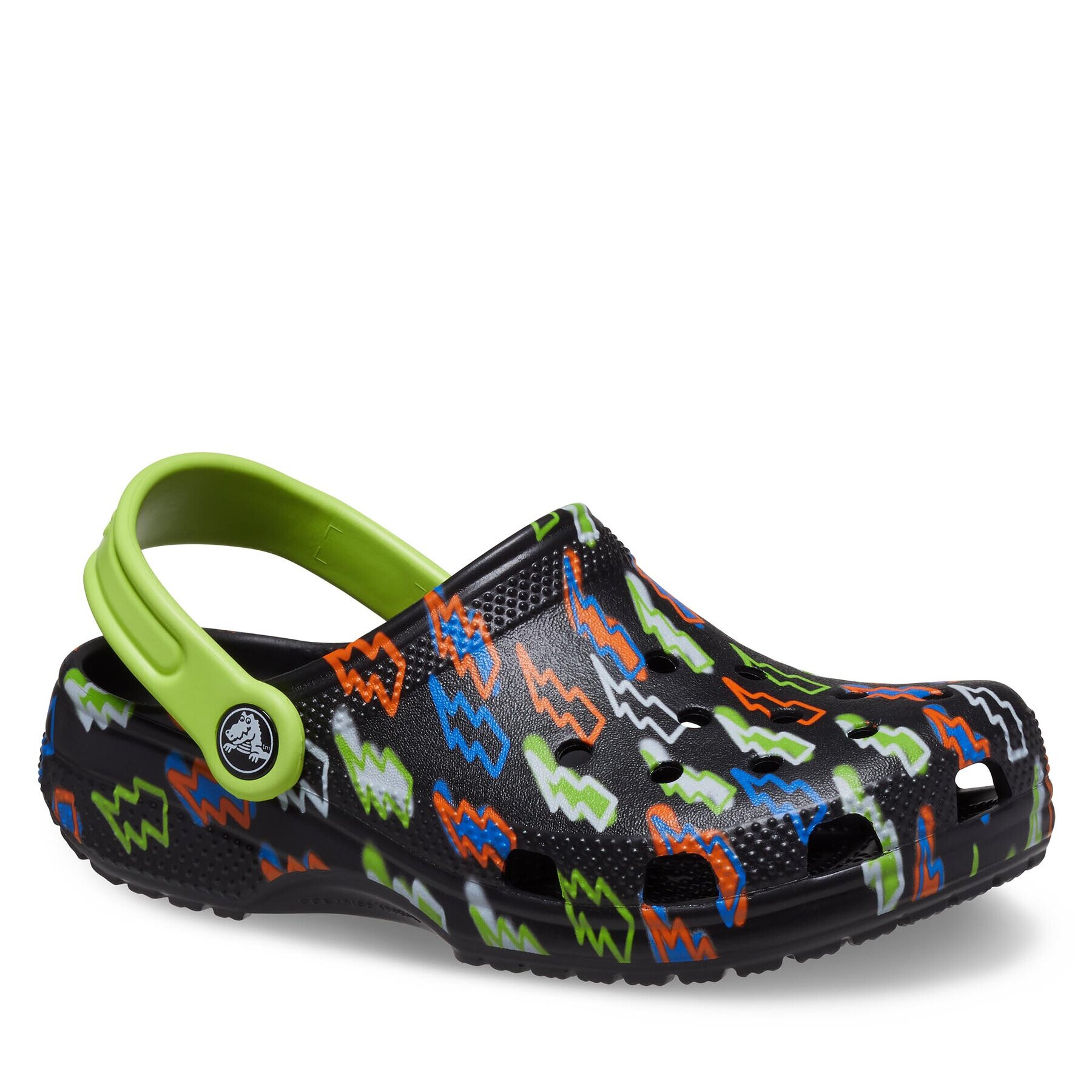 Crocs Papucs Classic Lightning Bolt Clog Kids 208307 Fekete - Pepit.hu