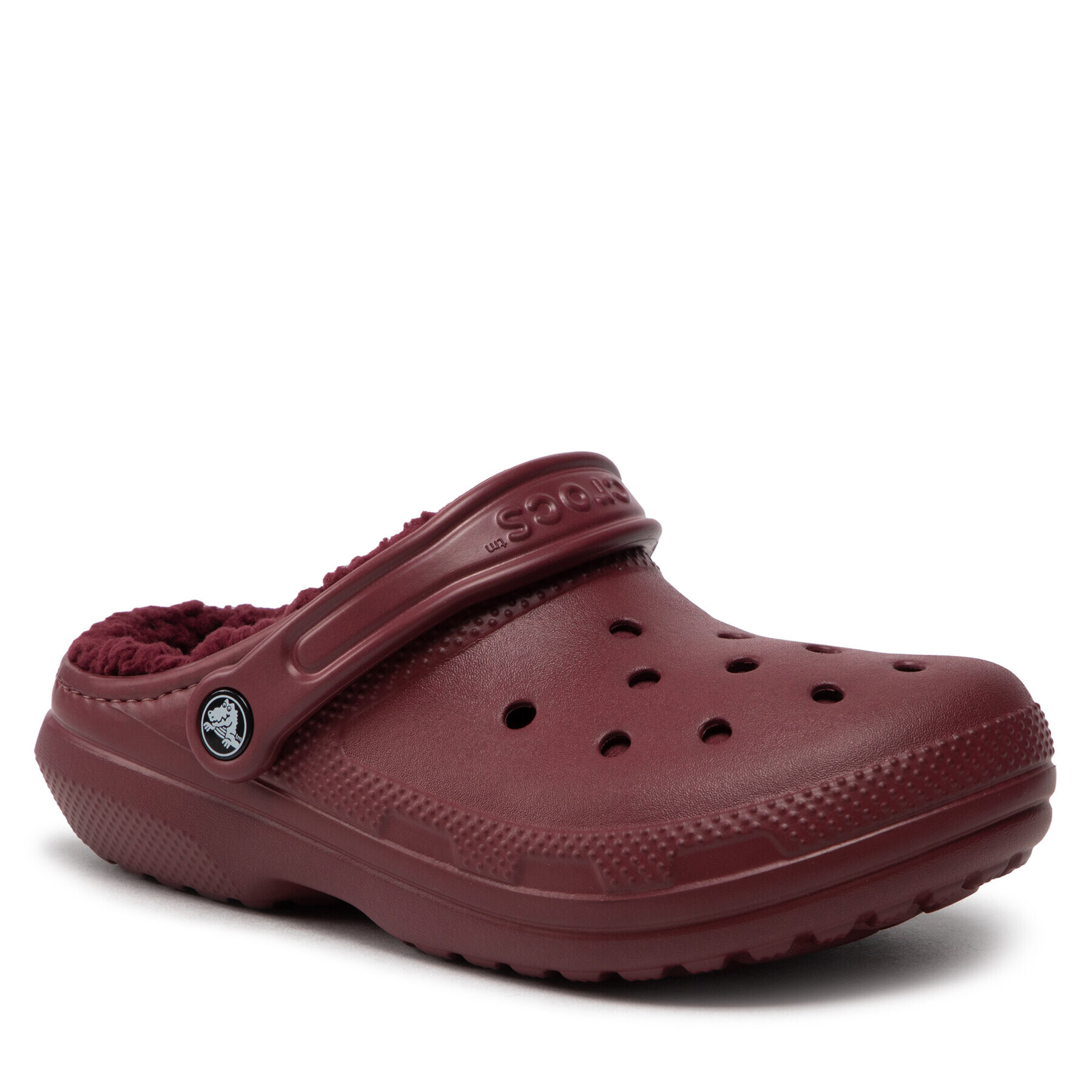 Crocs Papucs Classic Lined Clog 203591 Bordó - Pepit.hu