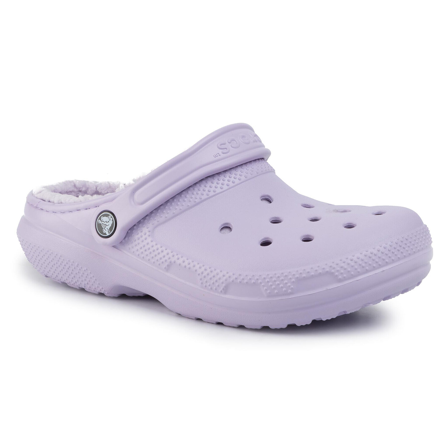 Crocs Papucs Classic Lined Clog 203591 Lila - Pepit.hu