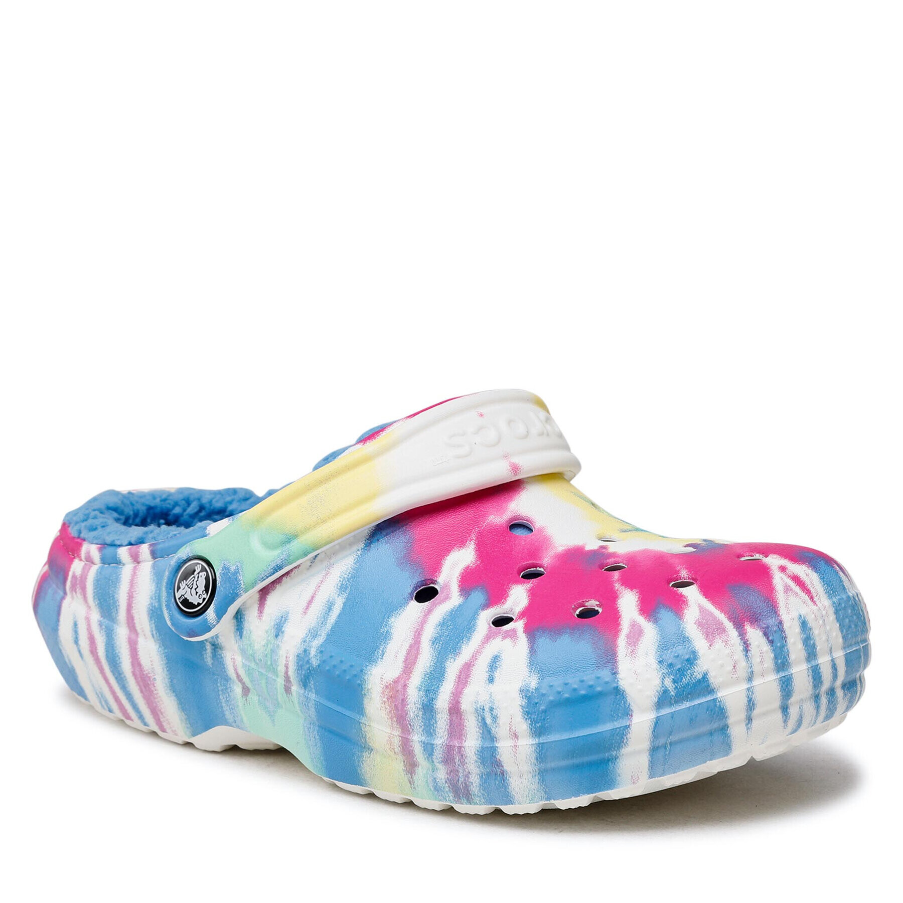 Crocs Papucs Classic Lined Tie Dye Clog 206341 Színes - Pepit.hu