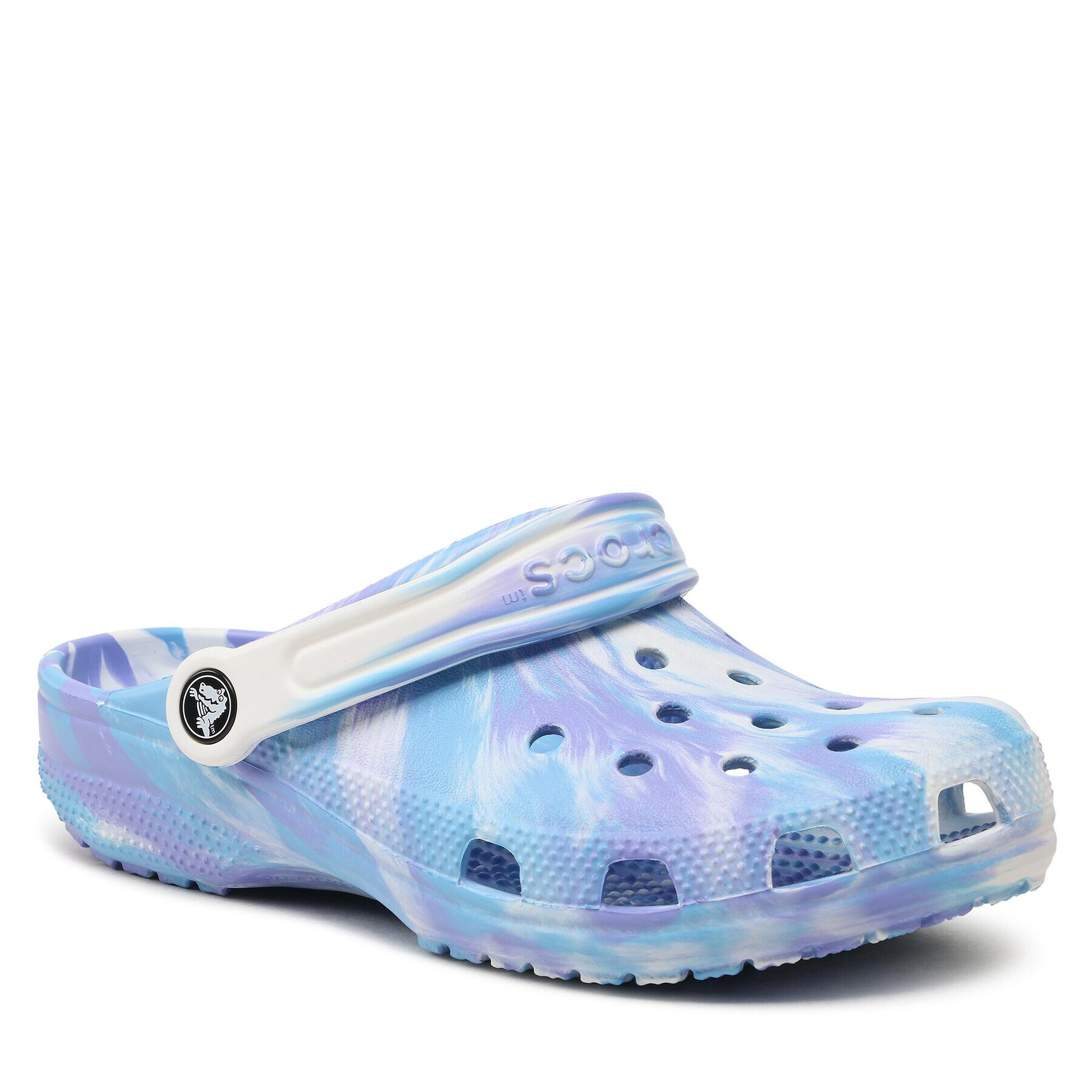 Crocs Papucs Classic Marbled Clog 206867 Lila - Pepit.hu