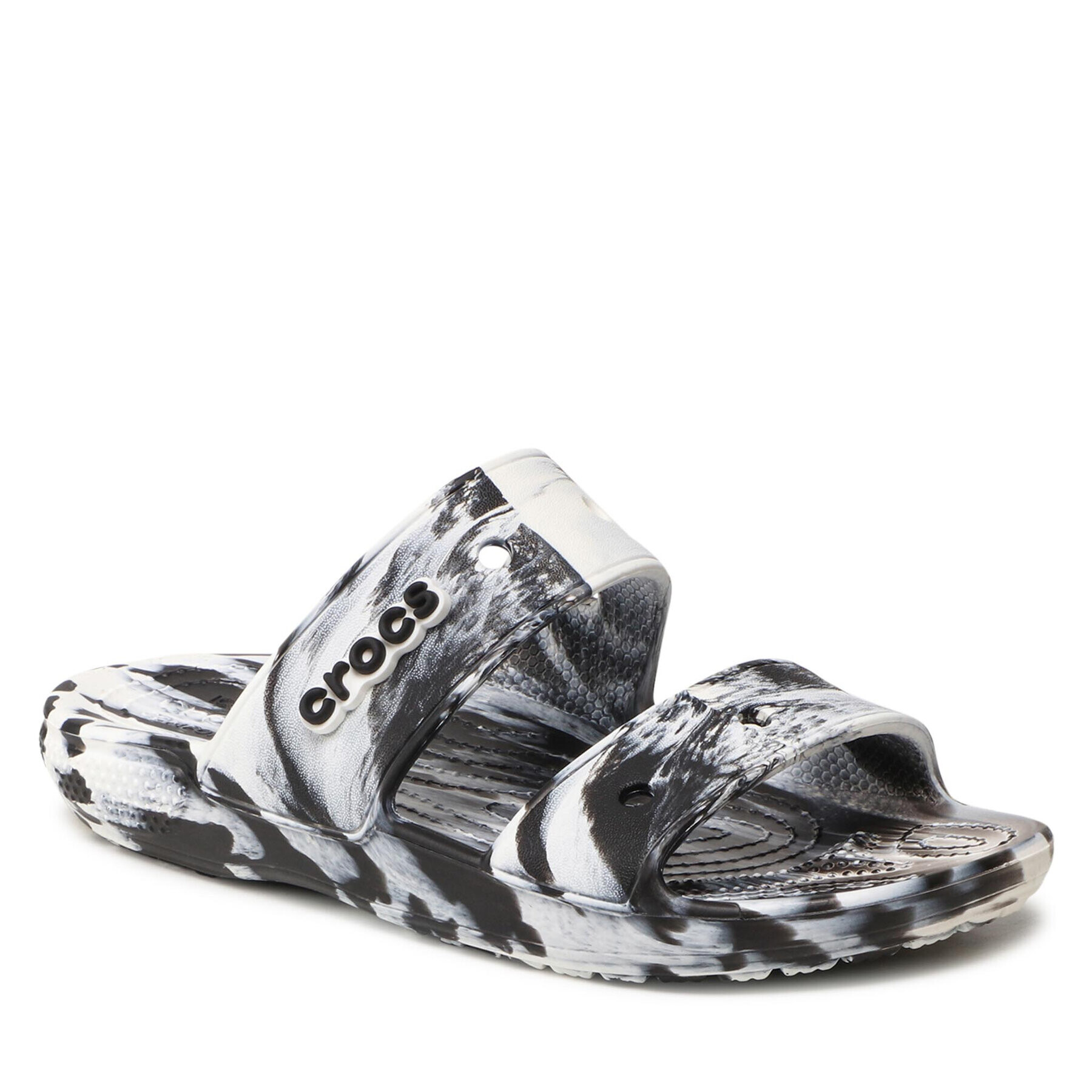 Crocs Papucs Classic Marbled Sandal 207701 Fehér - Pepit.hu