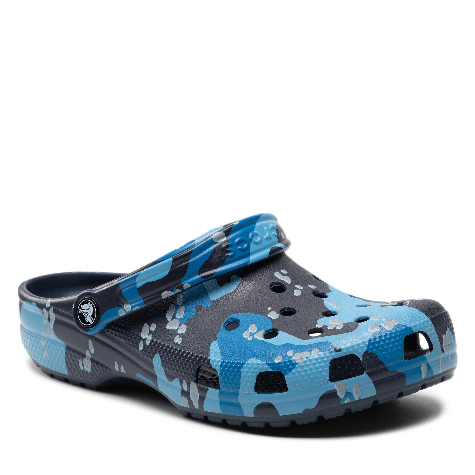 Crocs Papucs Classic Printed Camo Clog 206454 Sötétkék - Pepit.hu