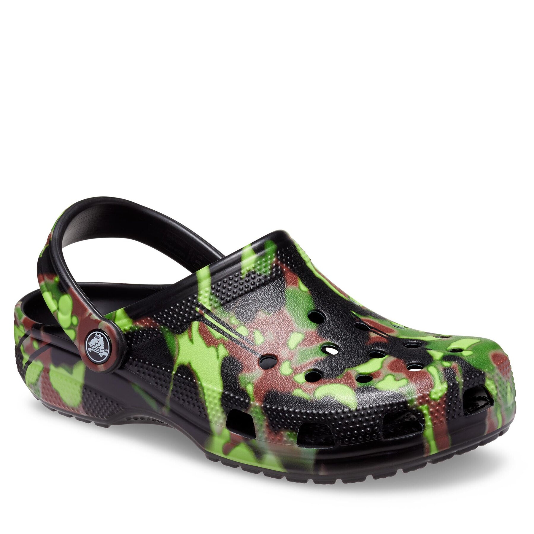 Crocs Papucs Classic Spray Camo Clog 208261 Fekete - Pepit.hu