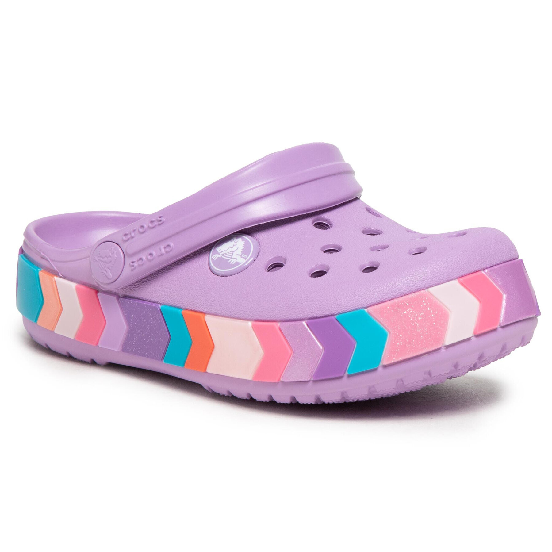 Crocs Papucs Crocband Chevron Beaded Clog K 207007 Lila - Pepit.hu