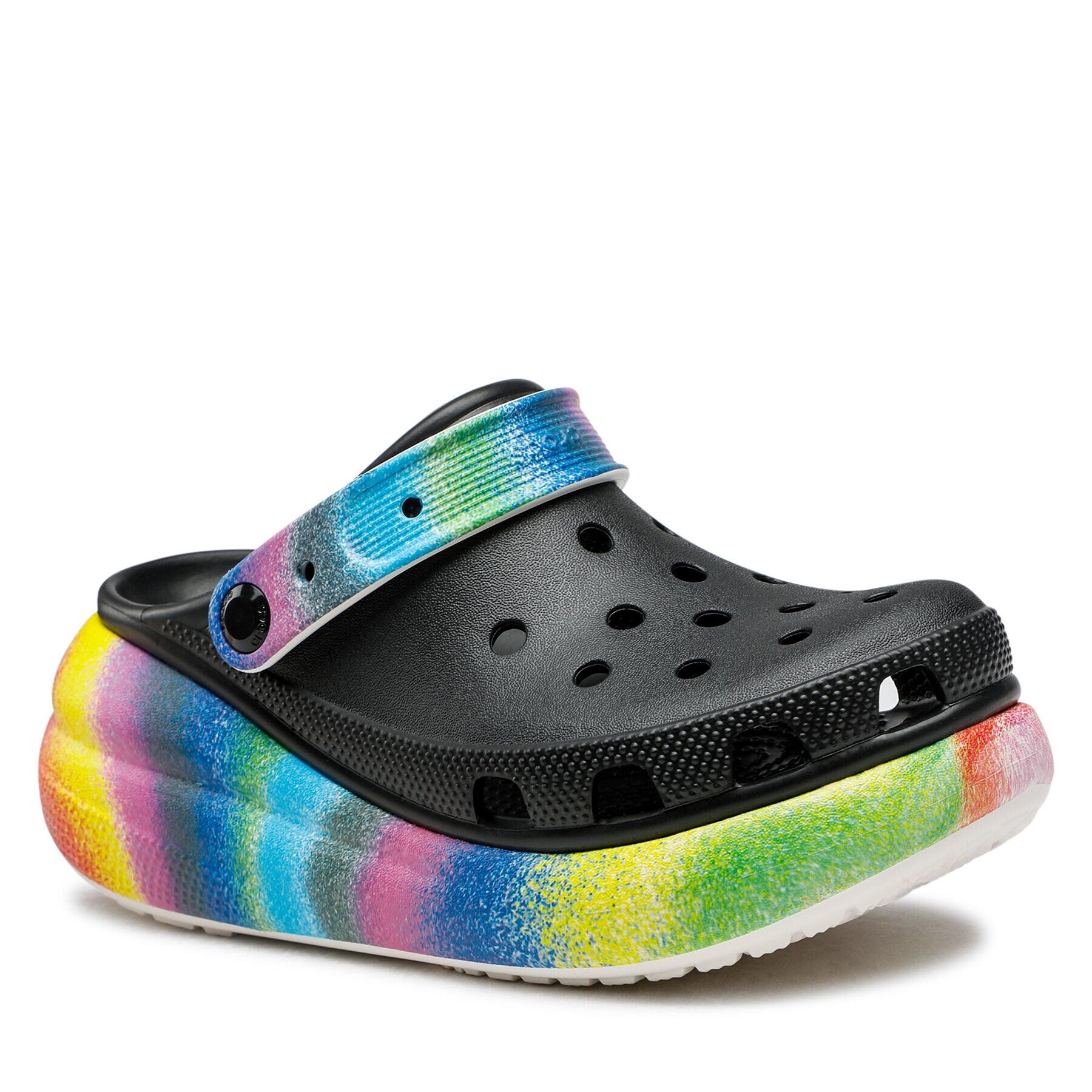 Crocs Papucs Crush Spray Dye Clog 208057 Fekete - Pepit.hu