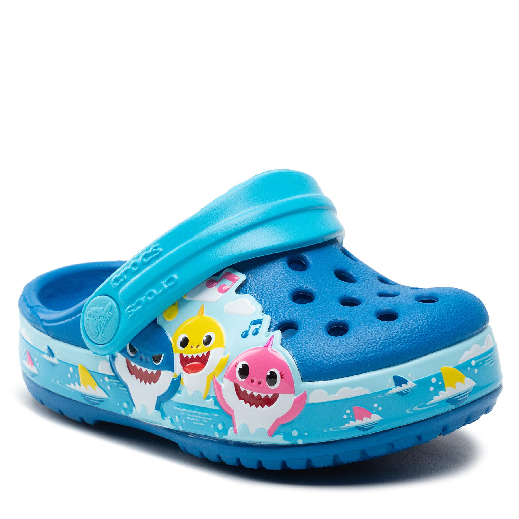 Crocs Papucs flbaby Shark Band Clog T 207066 Kék - Pepit.hu