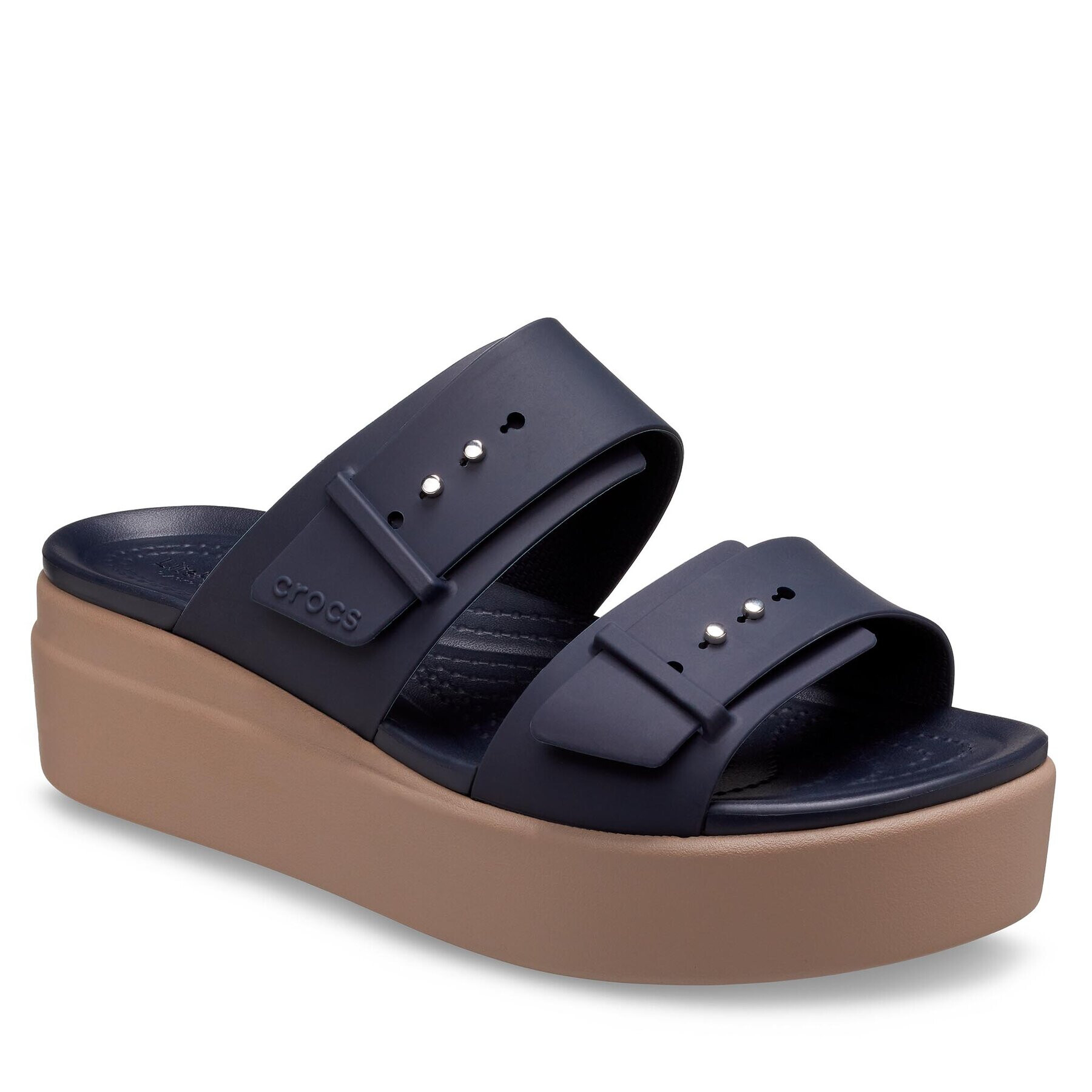 Crocs Szandál Brooklyn Low Wedge Sandal W 207431 Sötétkék - Pepit.hu