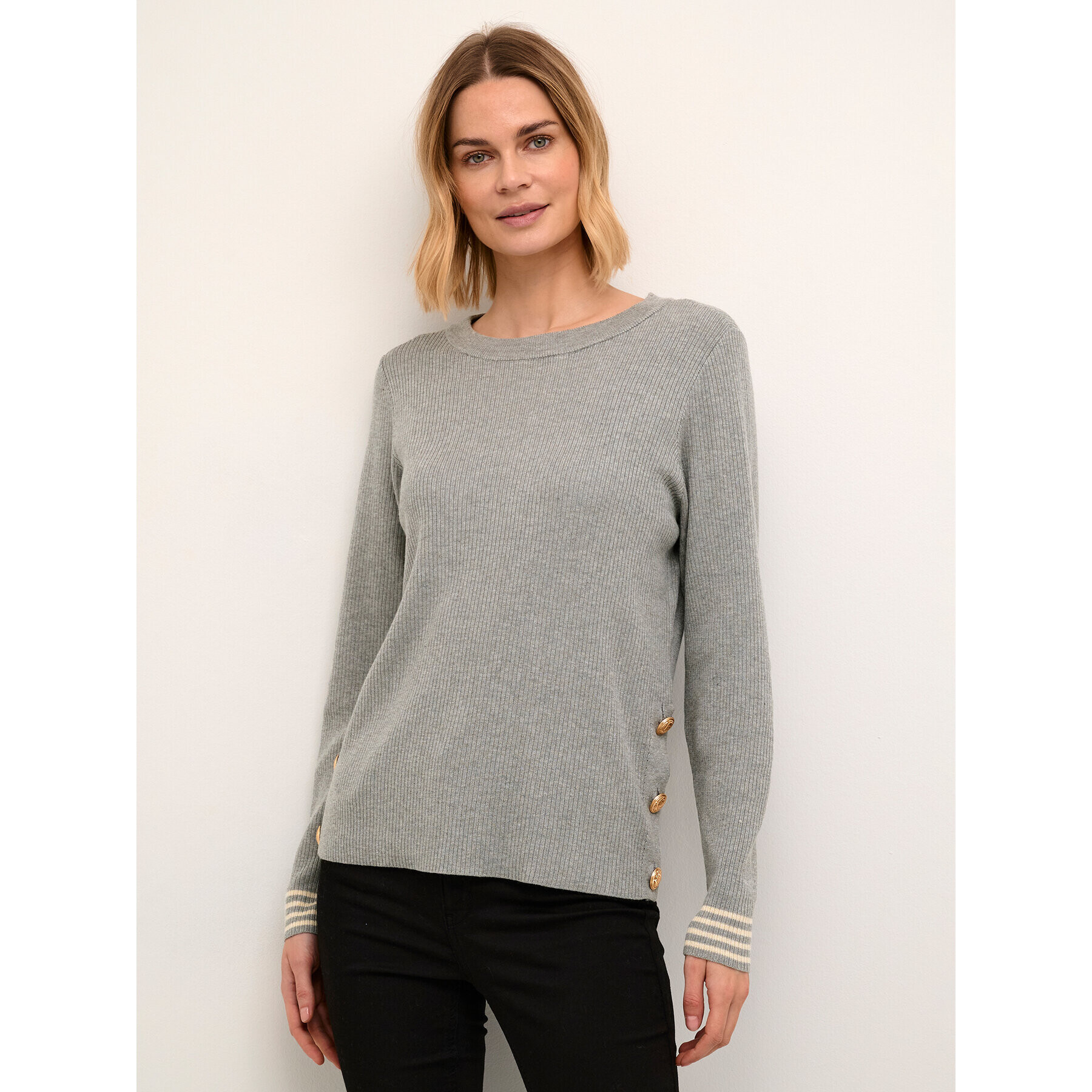 Culture Sweater Cuannemarie 50109693 Szürke Feminine Fit - Pepit.hu