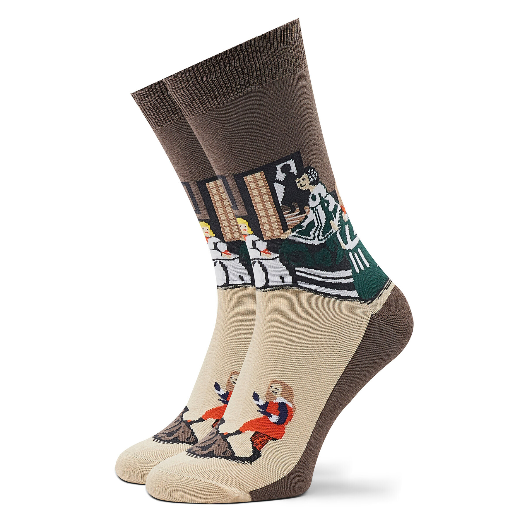 Curator Socks Unisex Magasszárú Zokni Las Meninas Barna - Pepit.hu