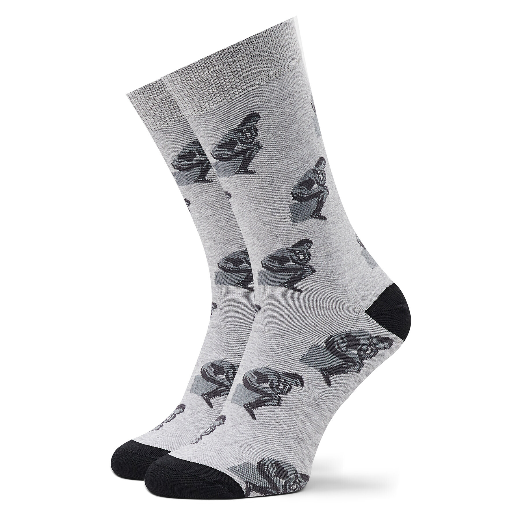 Curator Socks Unisex Magasszárú Zokni Thinker Szürke - Pepit.hu