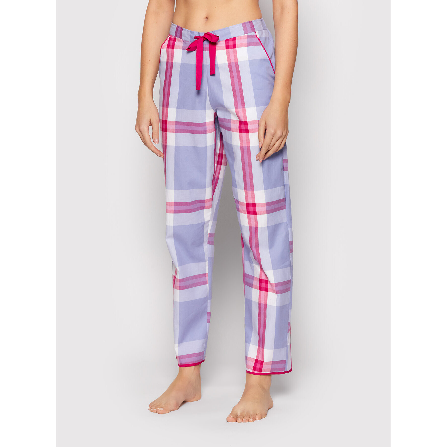 Cyberjammies Pizsama nadrág Carrie Check 9058 Lila Relaxed Fit - Pepit.hu