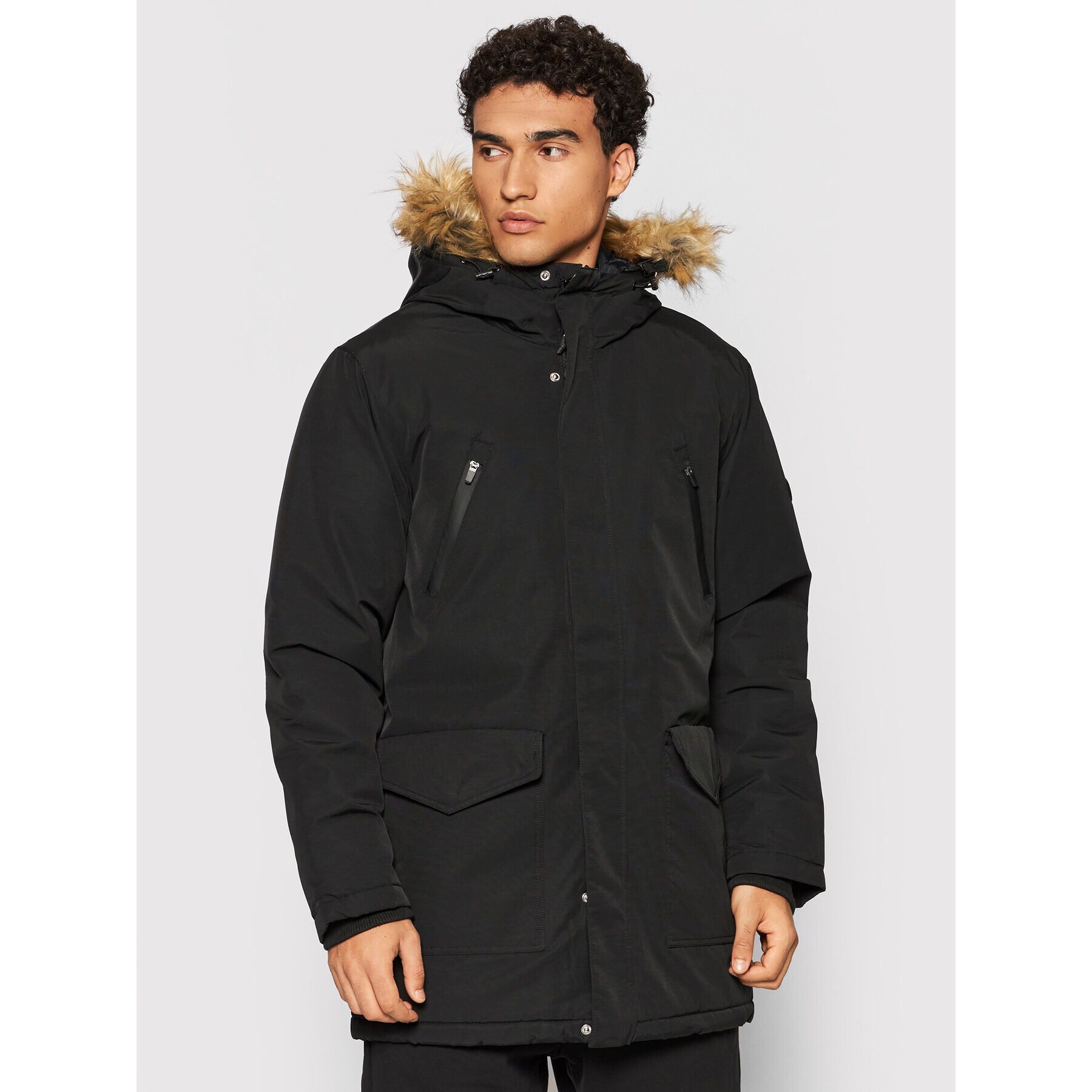 DC Parka Bamberg EDYJK03252 Fekete Regular Fit - Pepit.hu