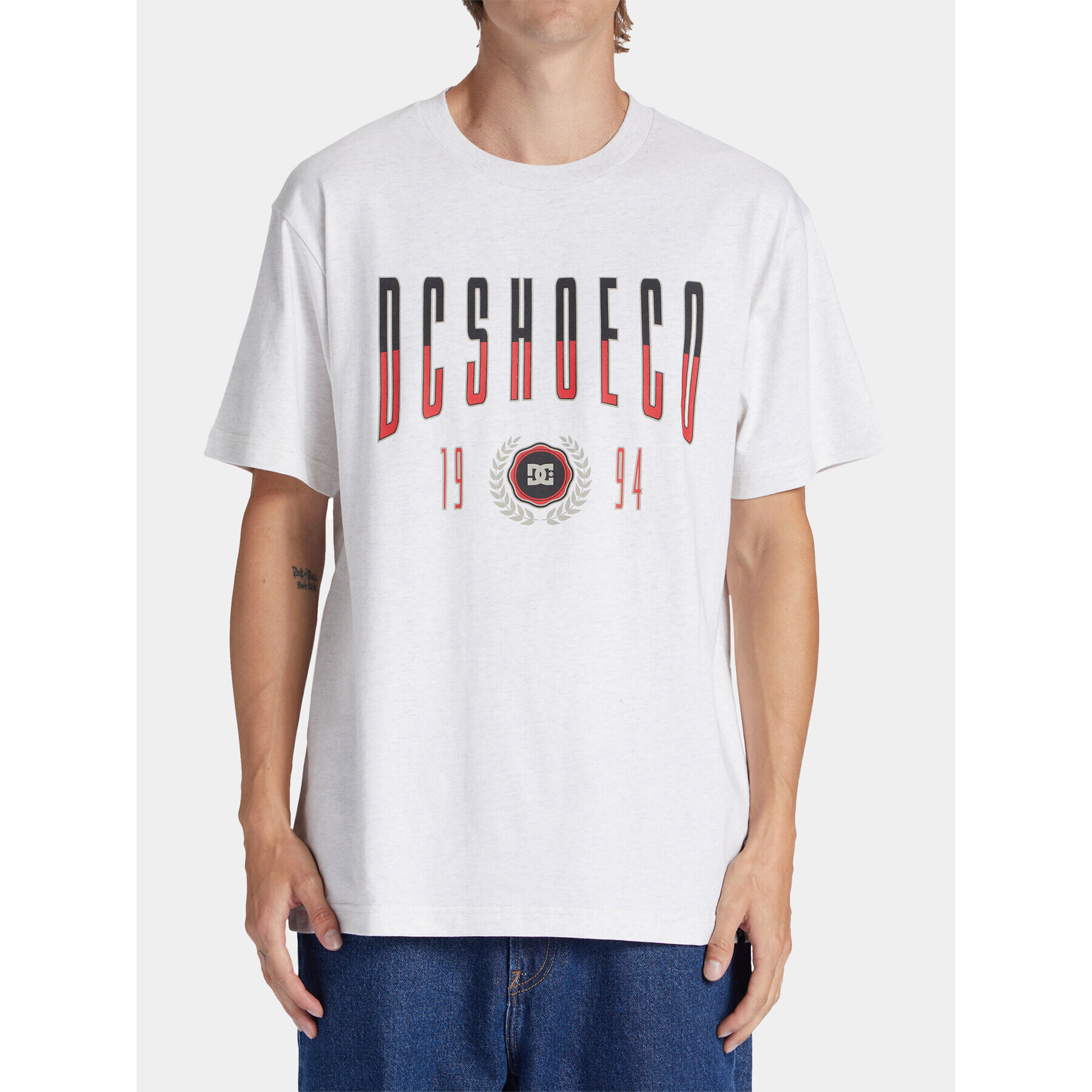 DC Póló Dropout Tees ADYZT05304 Fehér Regular Fit - Pepit.hu