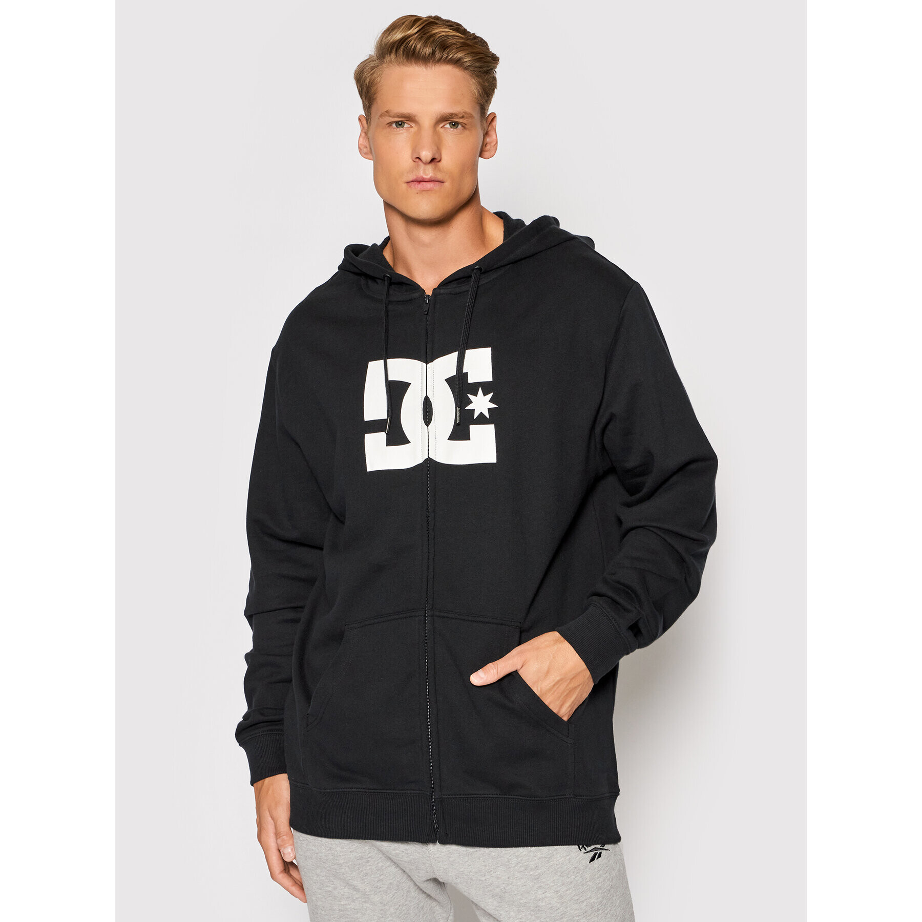 DC Pulóver Star Zip-Up ADYSF03078 Fekete Regular Fit - Pepit.hu