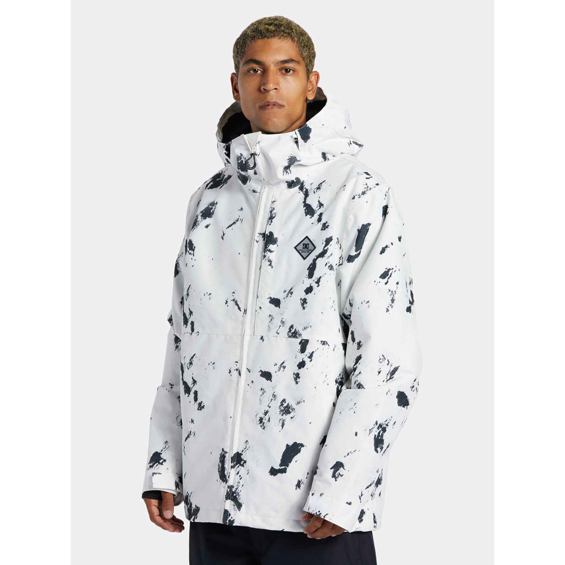 DC Snowboard kabát Basis Print Snjt ADYTJ03064 Fehér Regular Fit - Pepit.hu