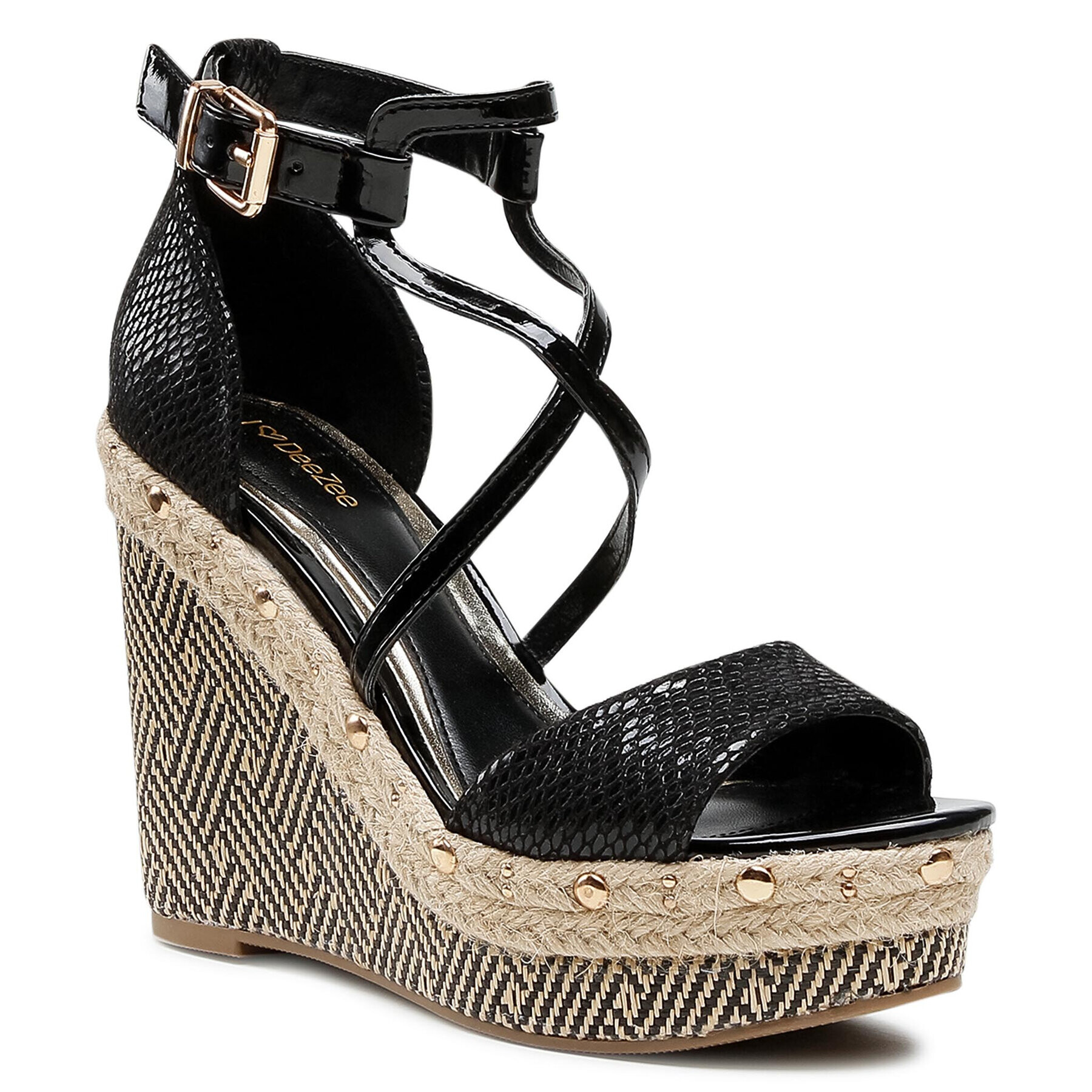 DeeZee Espadrilles LS5442-02 Fekete - Pepit.hu