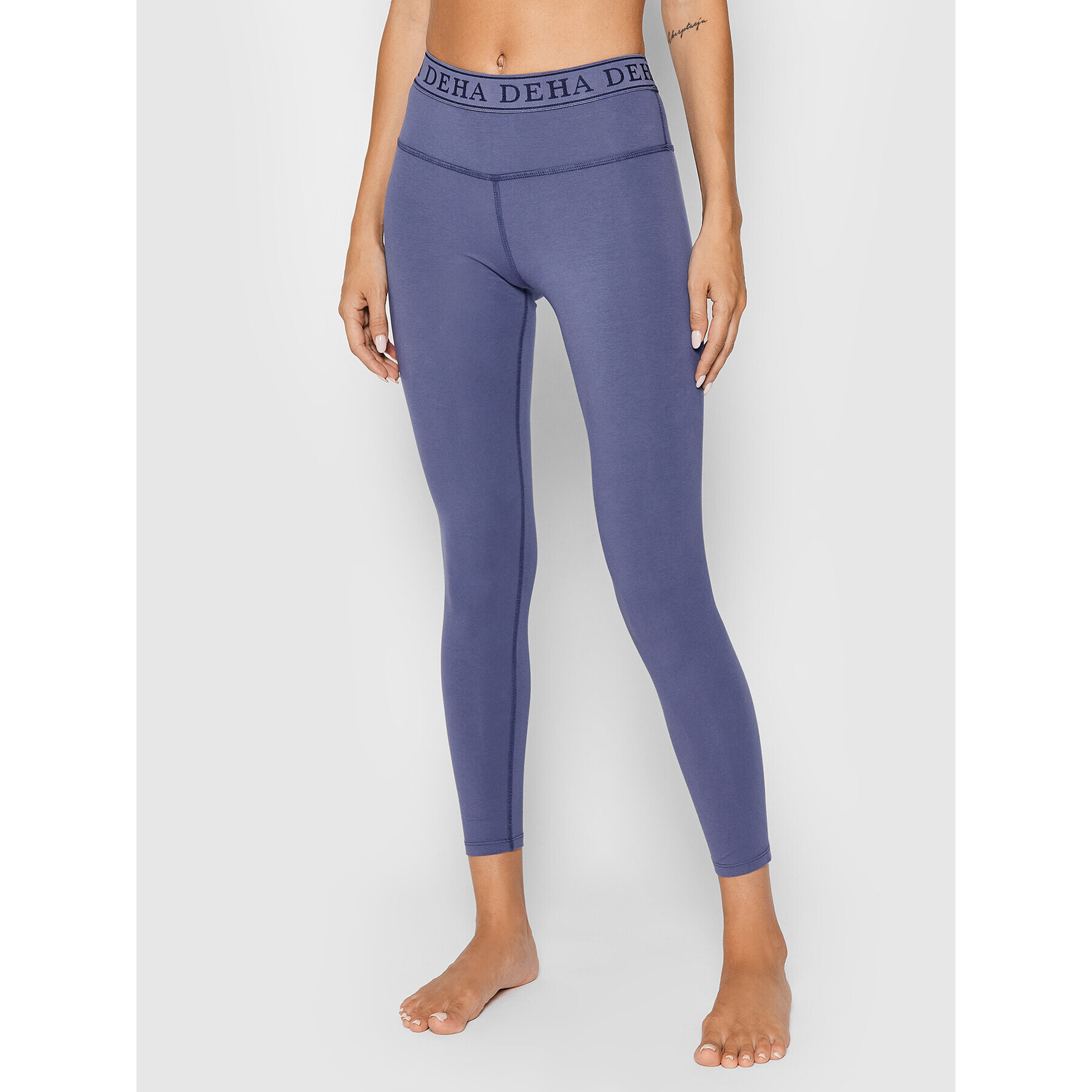 Deha Leggings Logo Waistband B94707 Lila Slim Fit - Pepit.hu