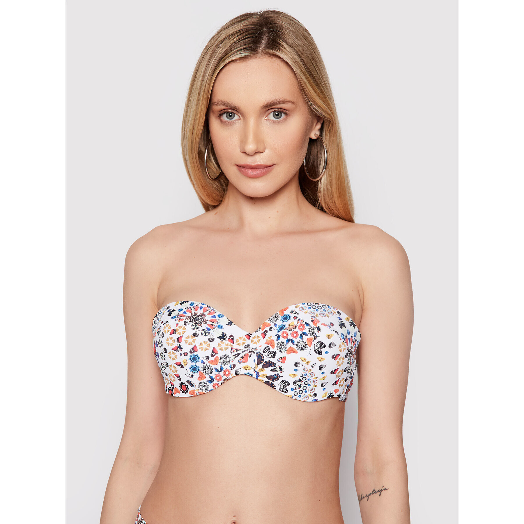 Desigual Bikini felső Bahamas 21SWMK28 Fehér - Pepit.hu