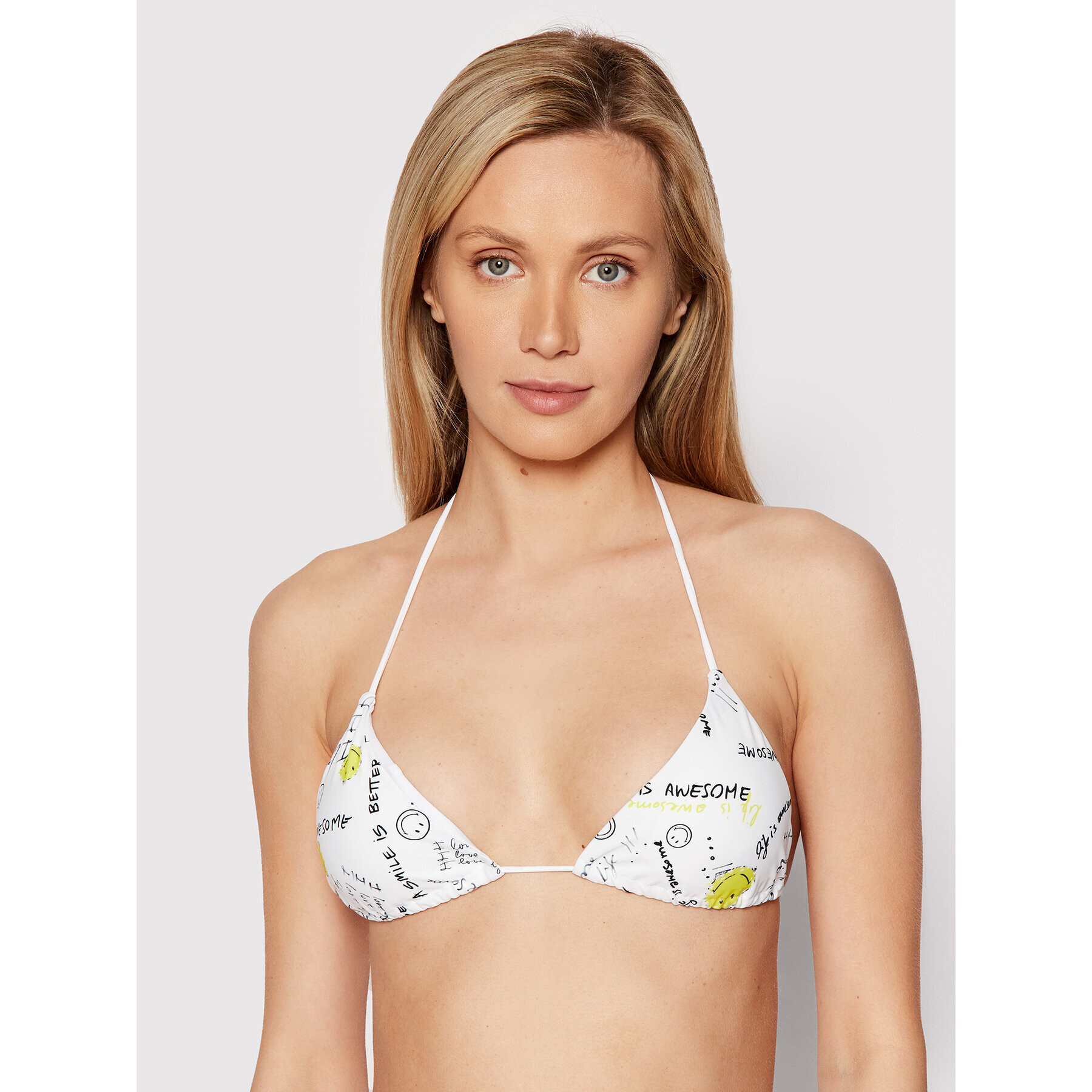 Desigual Bikini felső SMILEY Bambu I 22SWMK25 Fehér - Pepit.hu