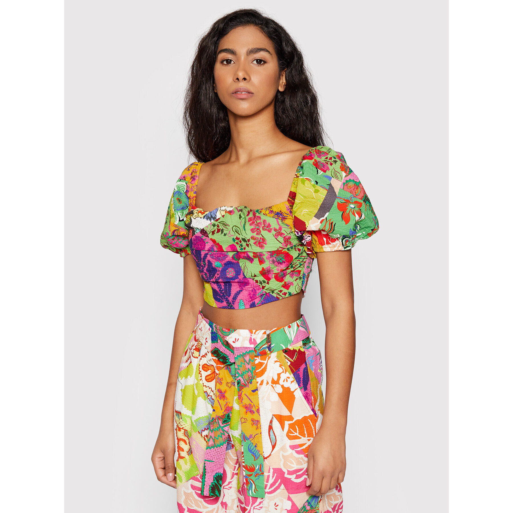 Desigual Blúz MONSIEUR CHRISTIAN LACROIX Fiona 22SWBW27 Színes Regular Fit - Pepit.hu