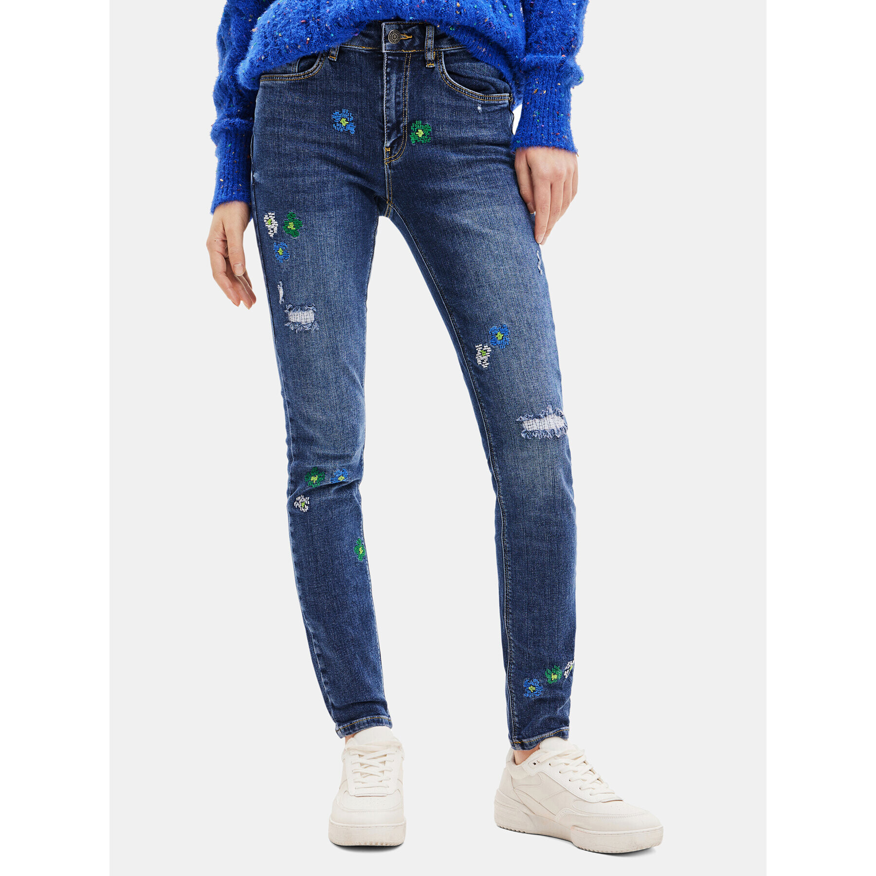 Desigual Farmer 23WWDD17 Kék Slim Fit - Pepit.hu