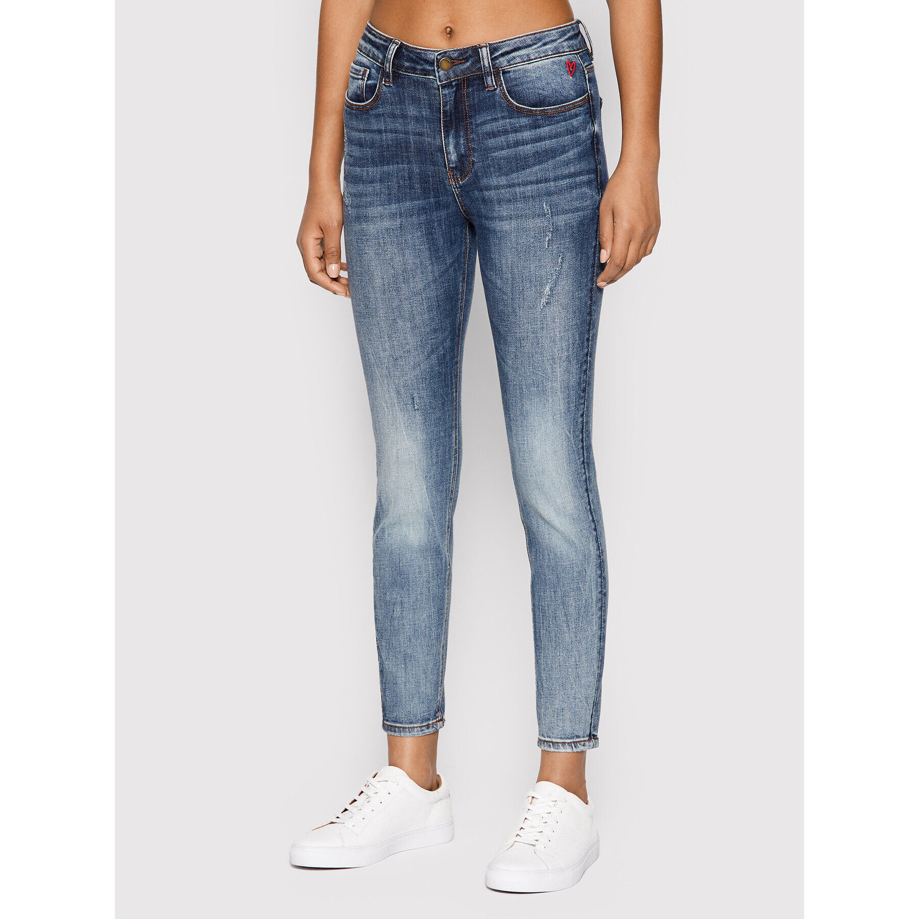 Desigual Farmer Basic Core 22SWDD04 Sötétkék Skinny Fit - Pepit.hu