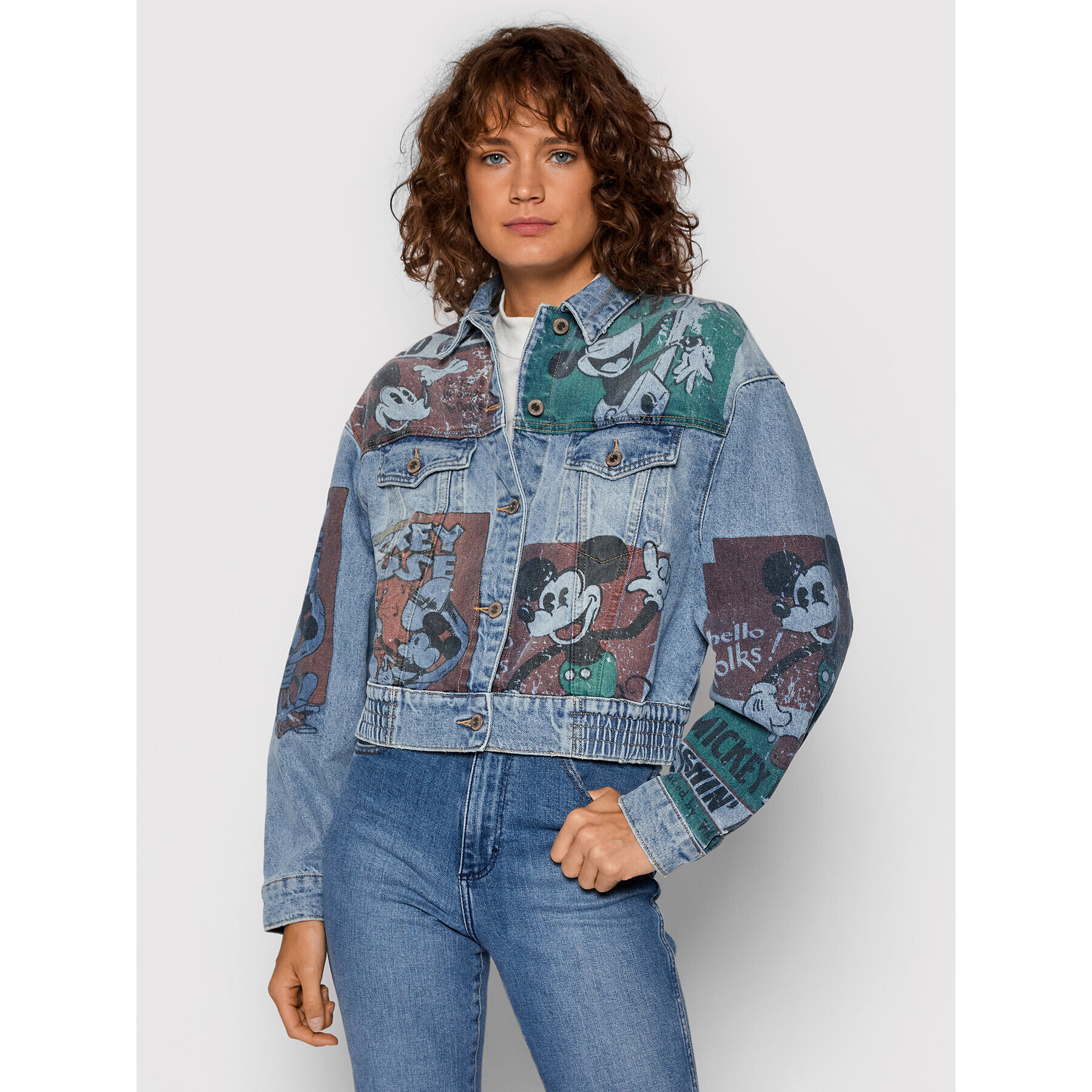 Desigual Farmer kabát DISNEY India 21WWED32 Kék Oversize - Pepit.hu